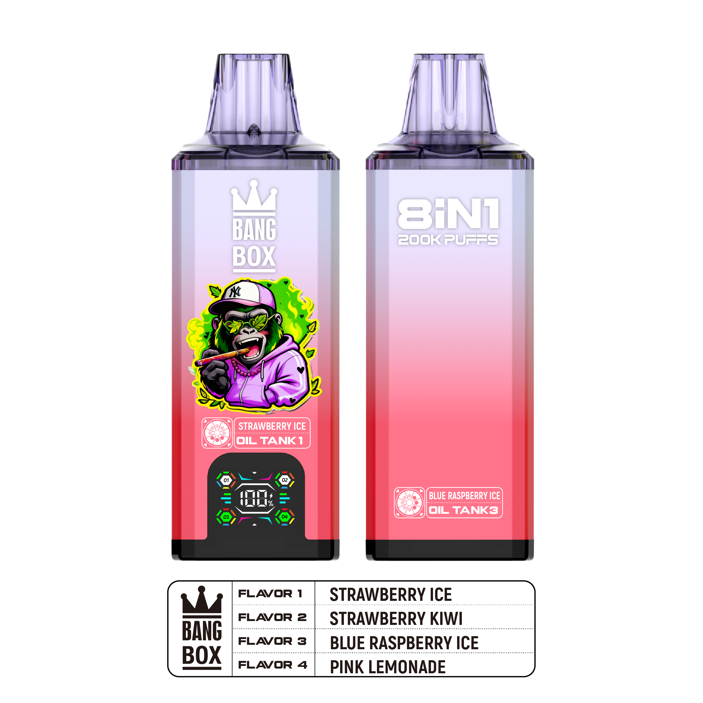 BANGBOX 200000 Puffs 8-in-1 Disposable Vape
