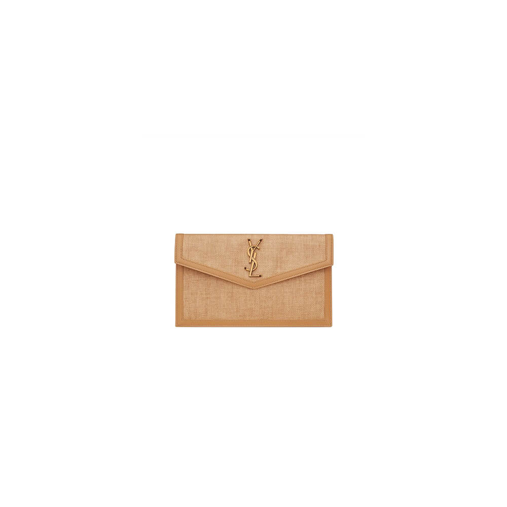 YSL uptown pouch in canvas and leather Bag1:1High-quality replica