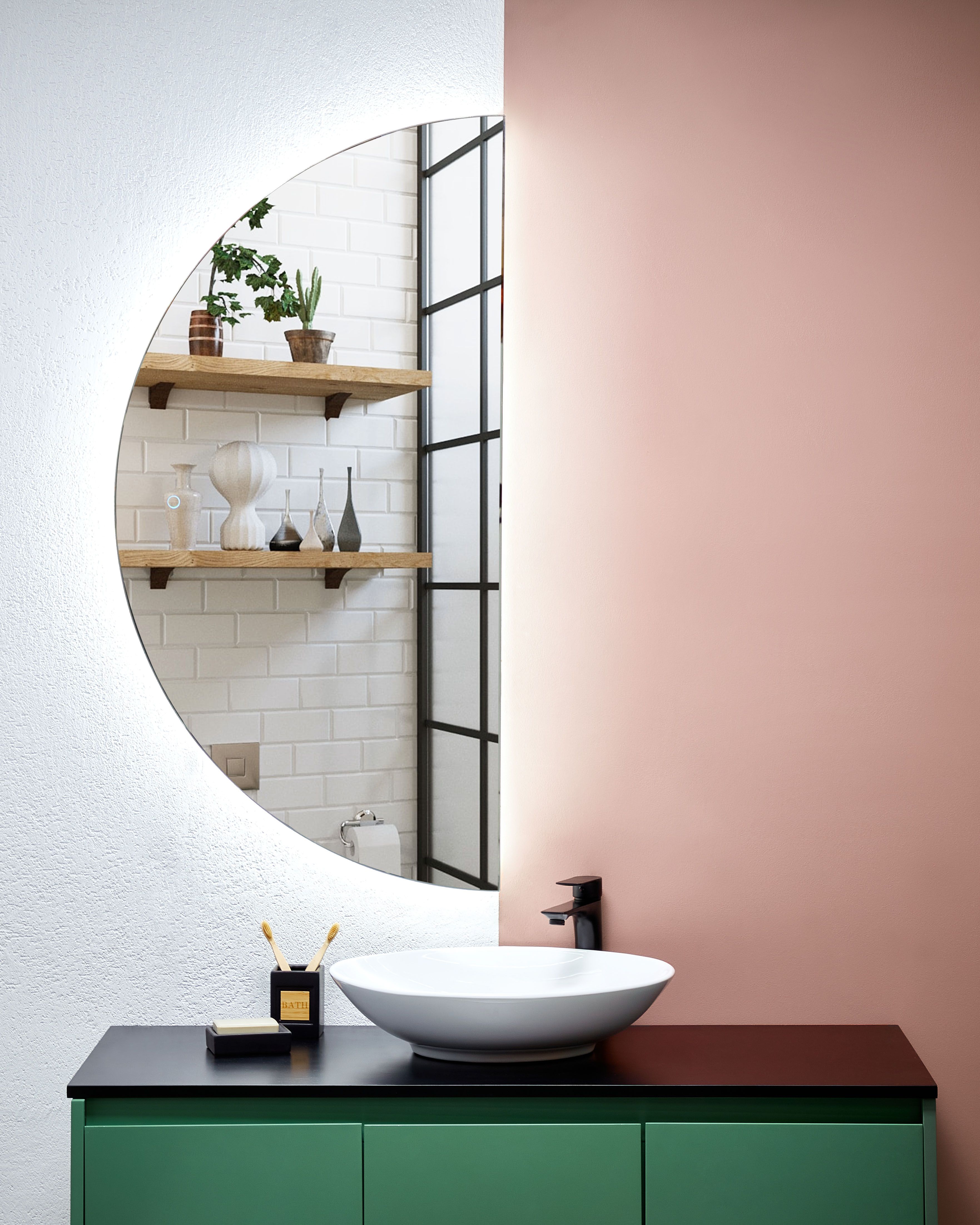 LED Bathroom Mirror LOUE 60 cm 120 cm Silver