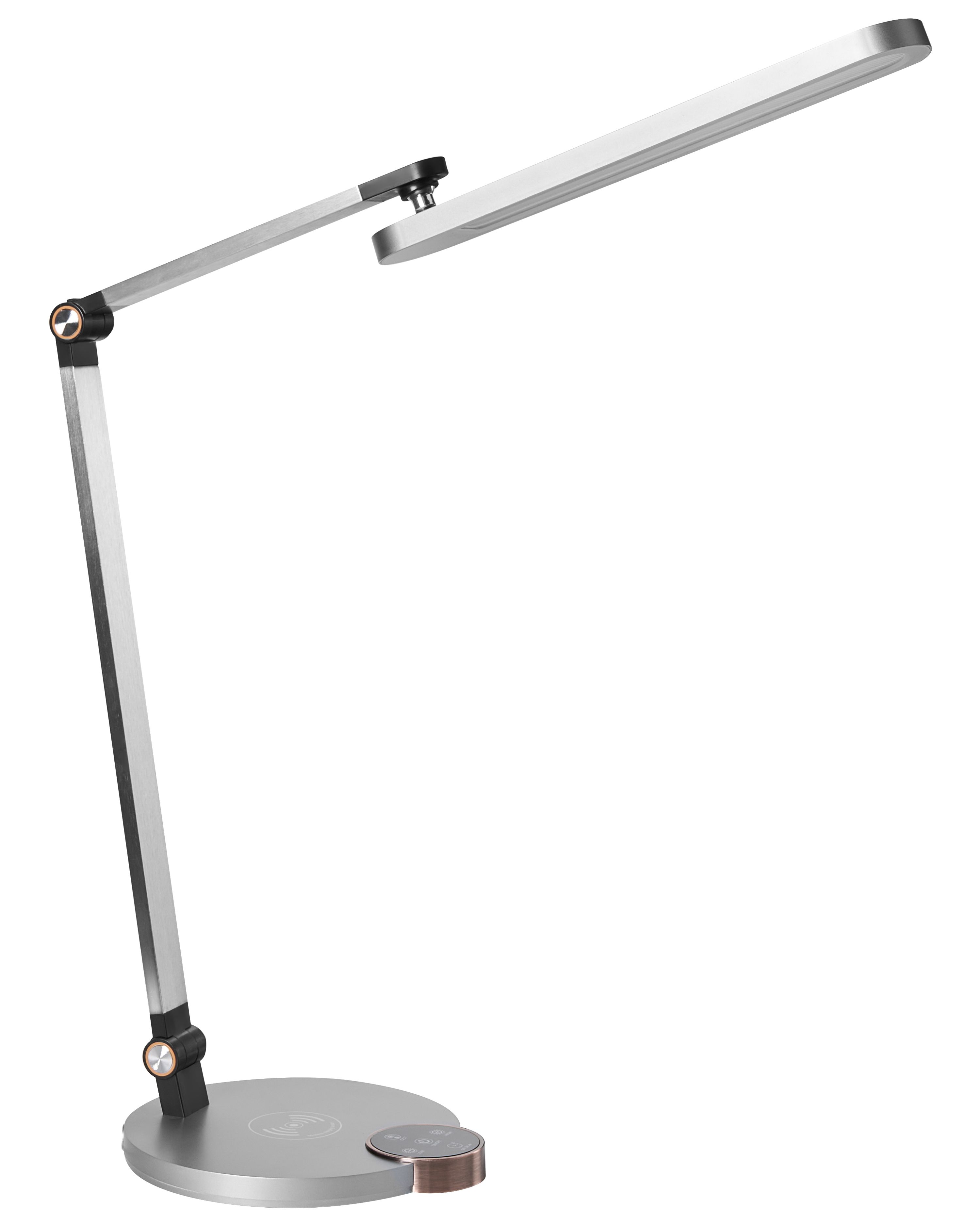 LED Desk Lamp CAROY with Wireless Charger Grey