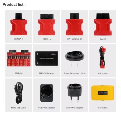 XTOOL X100 PRO2 Key Fob Programmer OBD2 Scanner with EEPROM Adapter Immobilizer Lifetime Free Update - Image 3