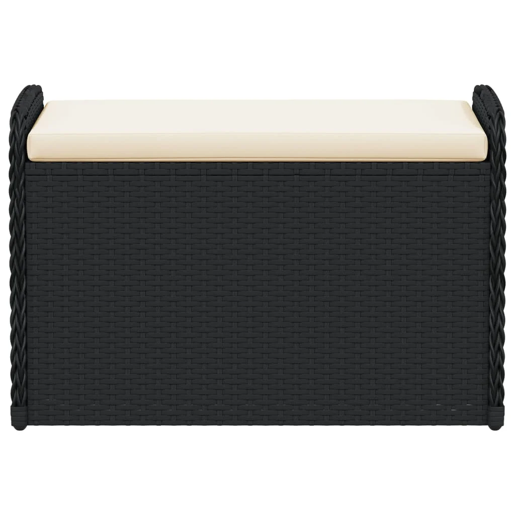 vidaXL Storage Bench with Cushion Outdoor Garden Seat Furniture Poly Rattan - Image 36