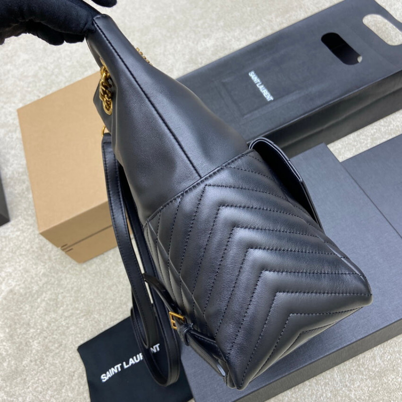 Replica Ysl Saint Laurent Joe Backpack 672609 In Black Lambskin1:1High-quality replica