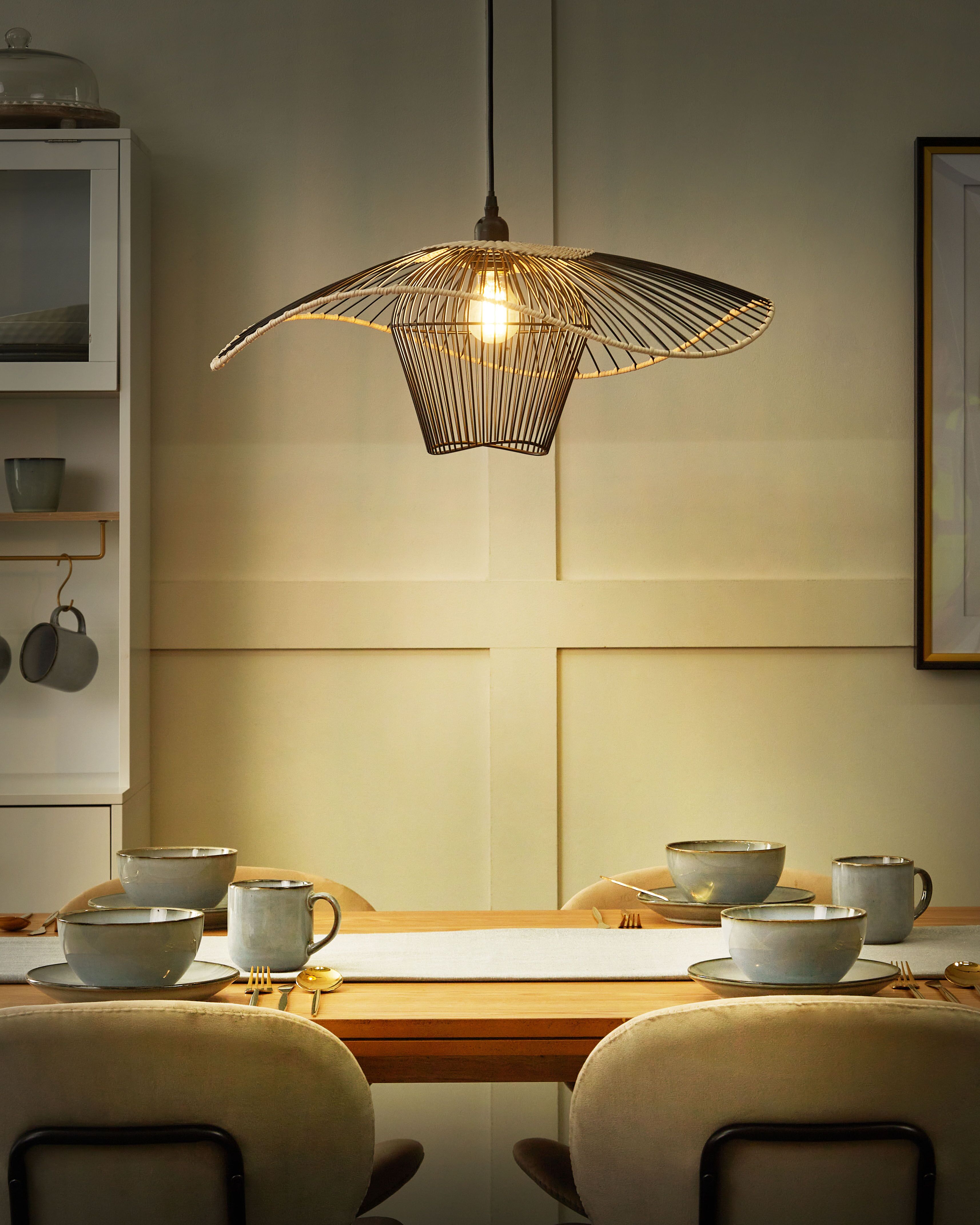 Pendant Lamp LUNGA Metal Black