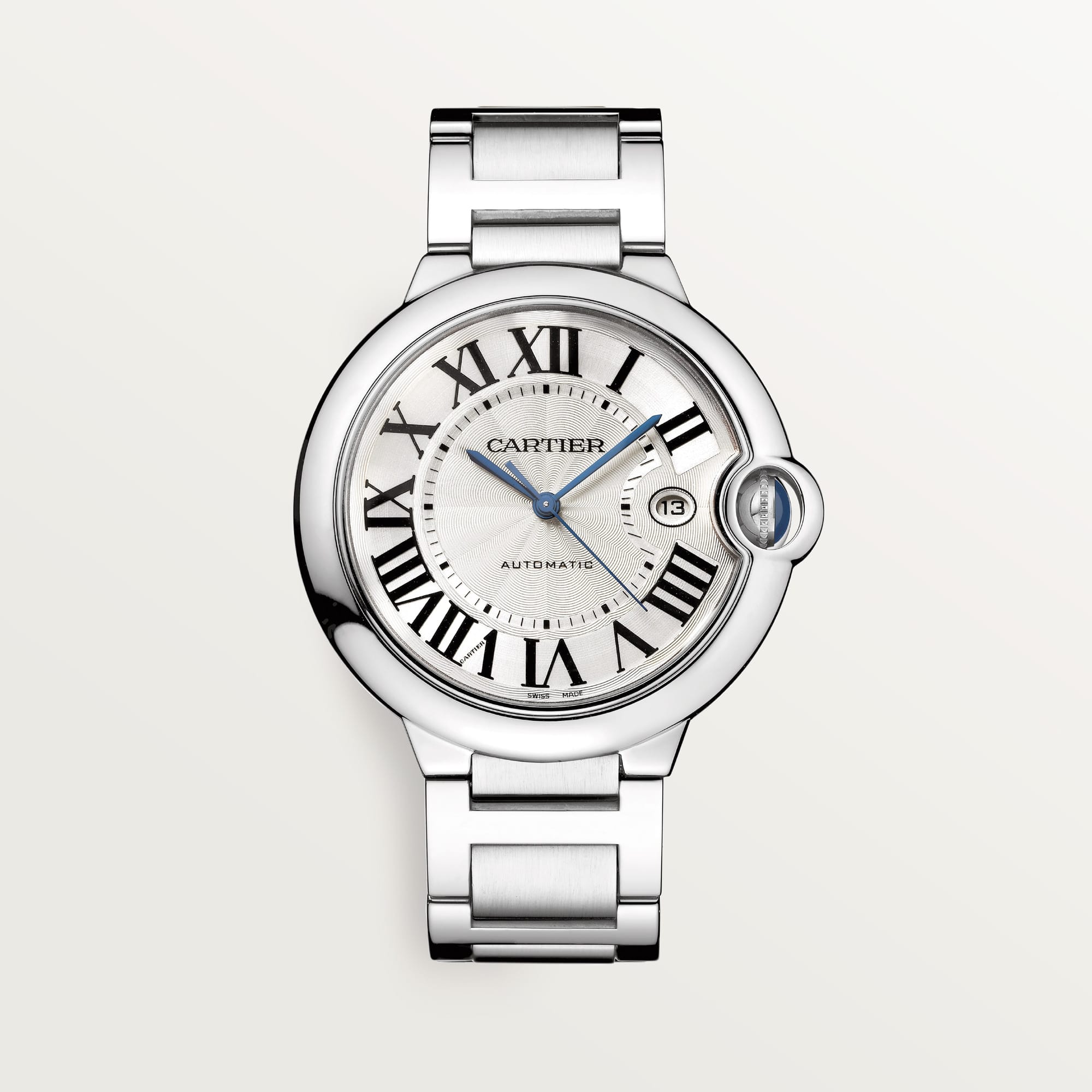 Cartier Ballon Bleu de Fake Cartier Watch 42mm Silver Dial Stainless Steel WSBB0049(1:1 replica) - Top club