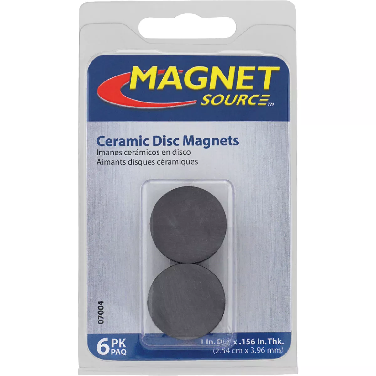 Master Magnetics Ceramic 1 in. Magnetic Discs (6-Pack)