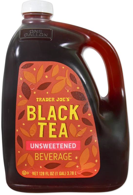 Black Tea Unsweetened Beverage – Pure Strong Tea Drink 128 Fl Oz