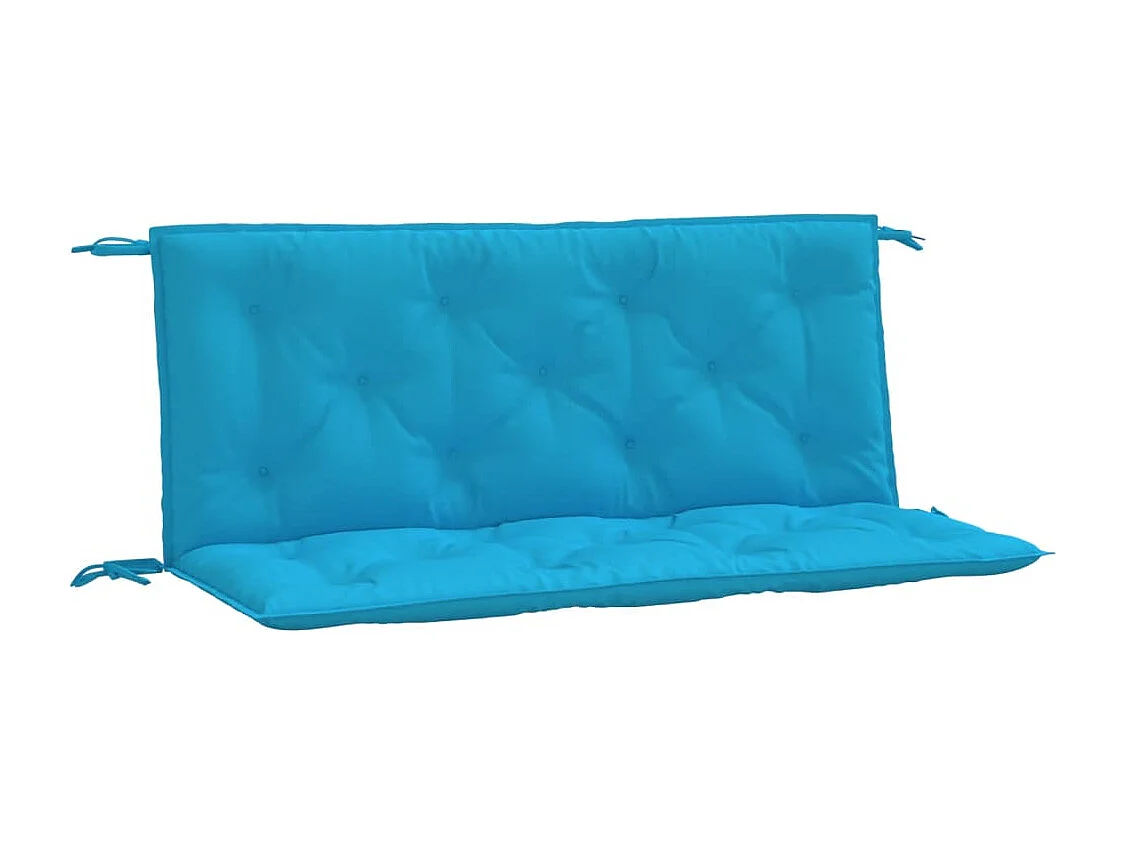 Coussins de banc de jardin lot de 2 bleu clair tissu Oxford