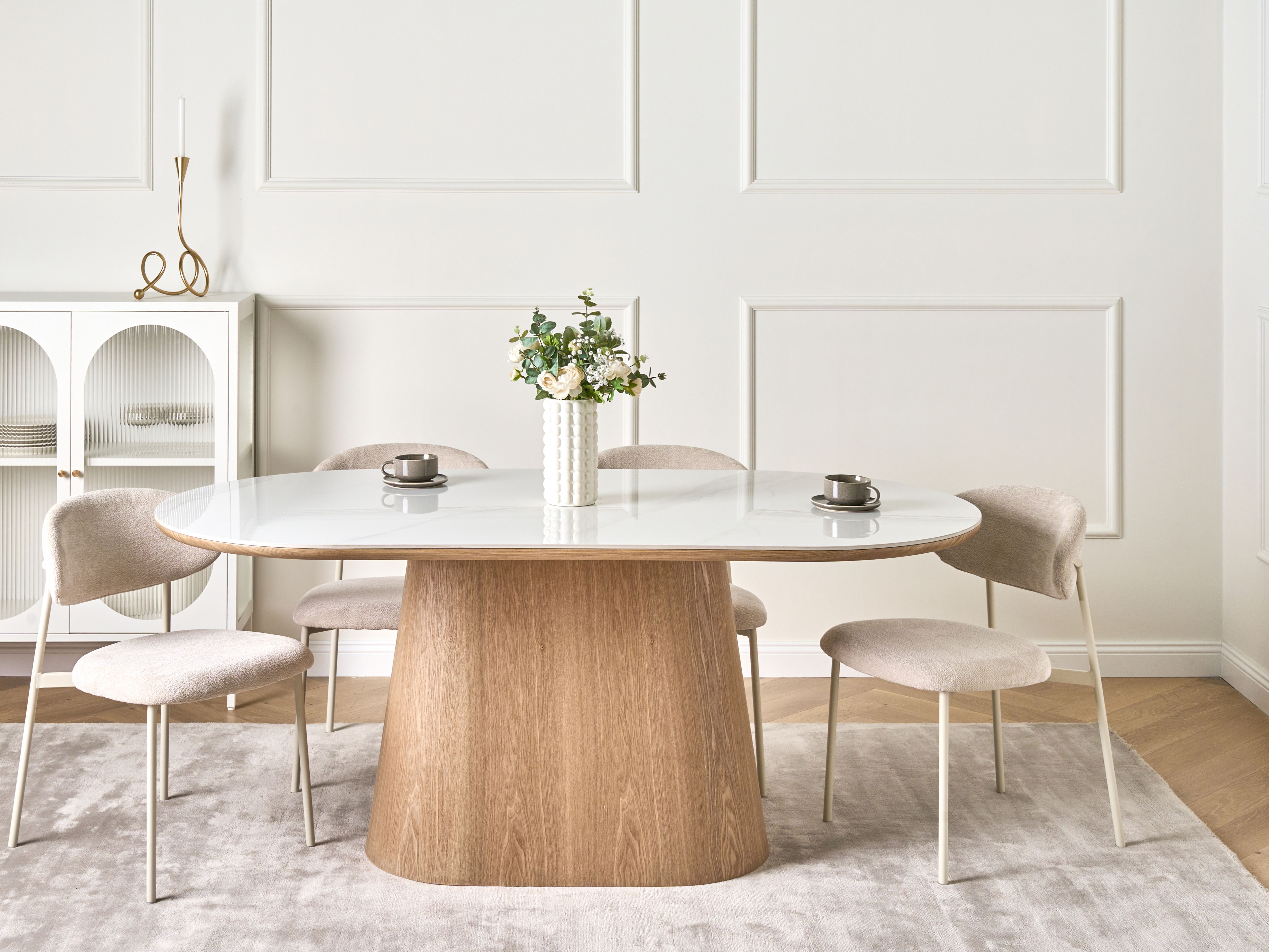 Dining Table LOCKHART Light Ash Wood 180 cm 90 cm