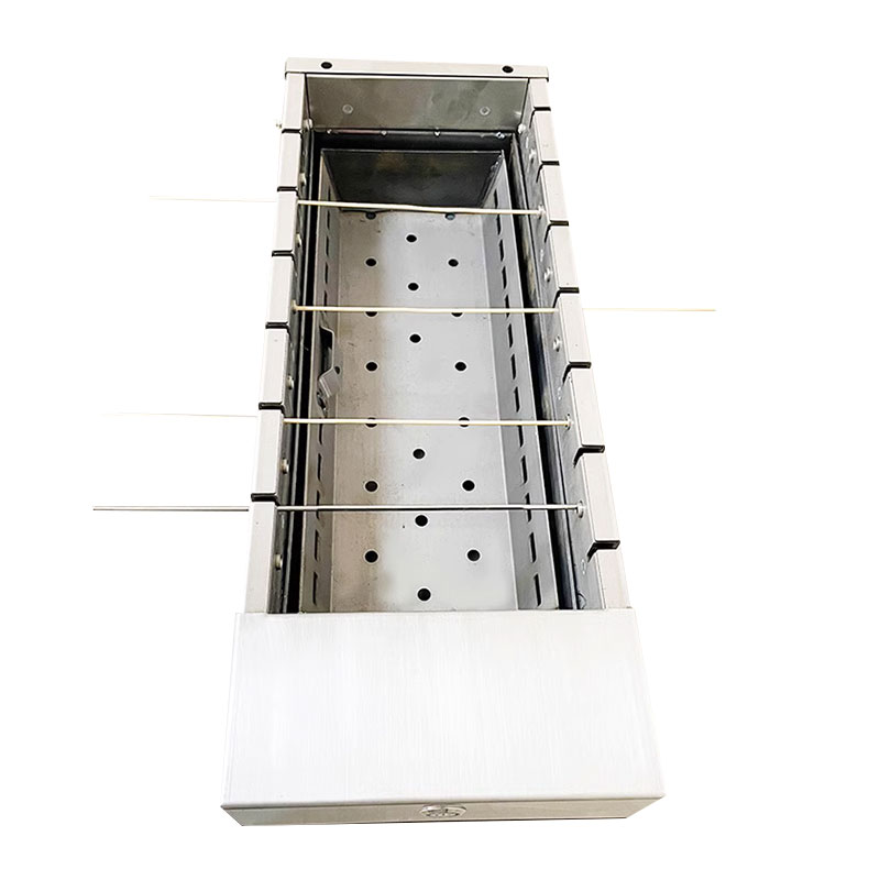 Automatic Flip Inlayable Skewers Kebab Machine Commerical Indoor Charcoal Grills 360 Rotary Stainless Steel Barbecue Grill