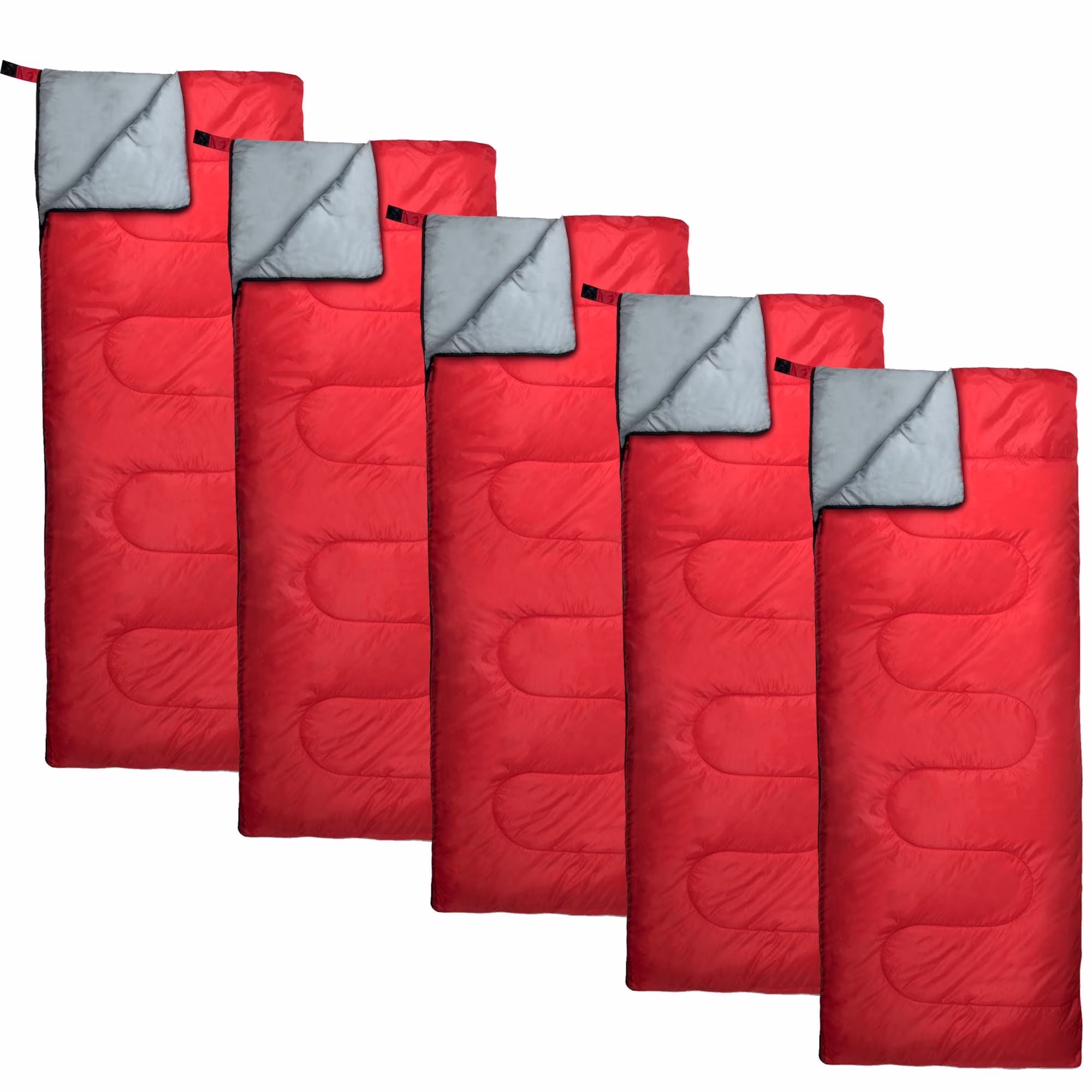 10 Pack Bulk Wholesale of Cold Weather Envelope Sleeping Bags for Adults, Kids, Homeless, Camping, Indoors, Outdoors - 10 Count Sleeping Bags in Black, Navy Blue, Forest Green, Red - 71"L x 30"W - Image 3