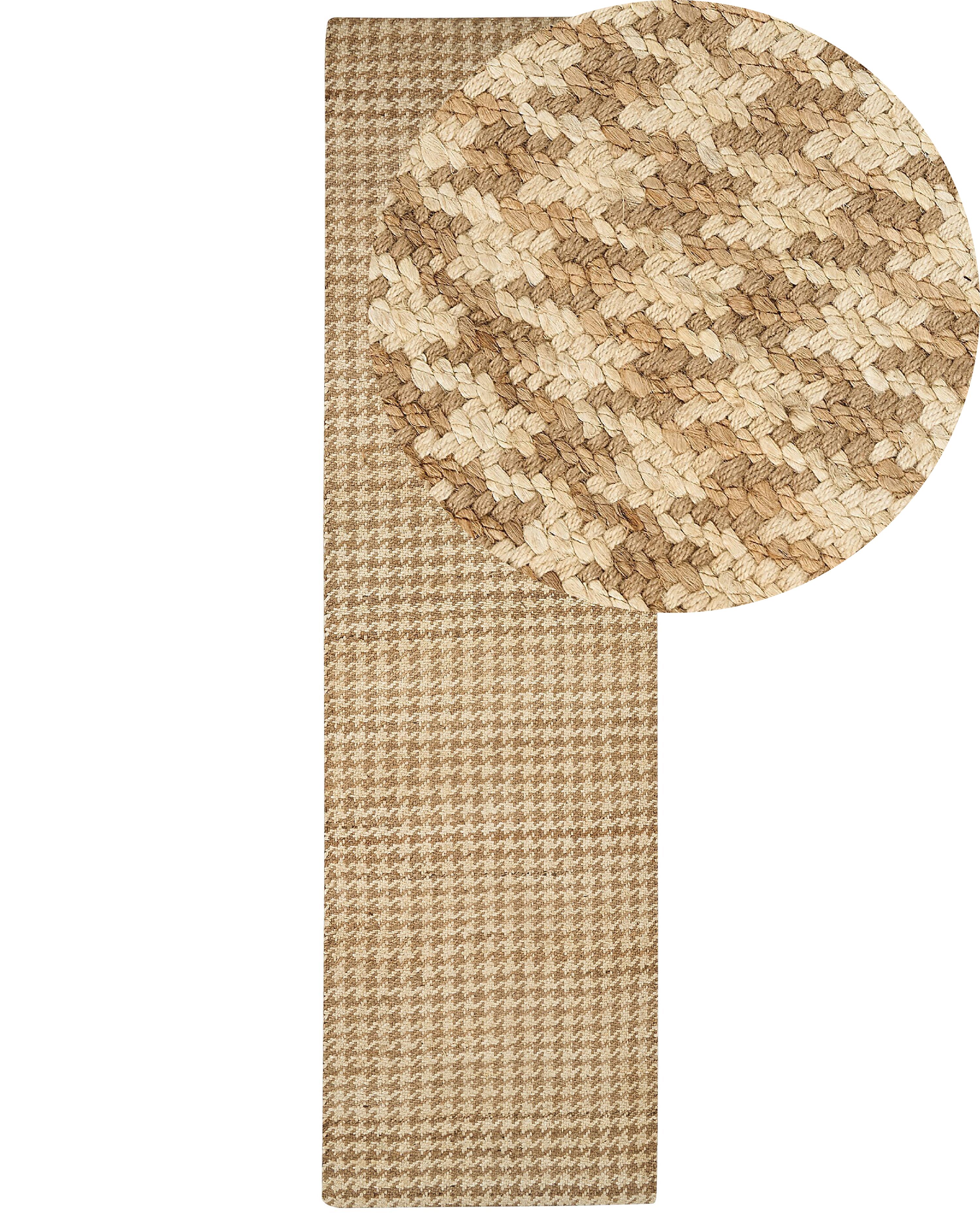 Rug ARAPTEPE Beige 80 x 300 cm Jute