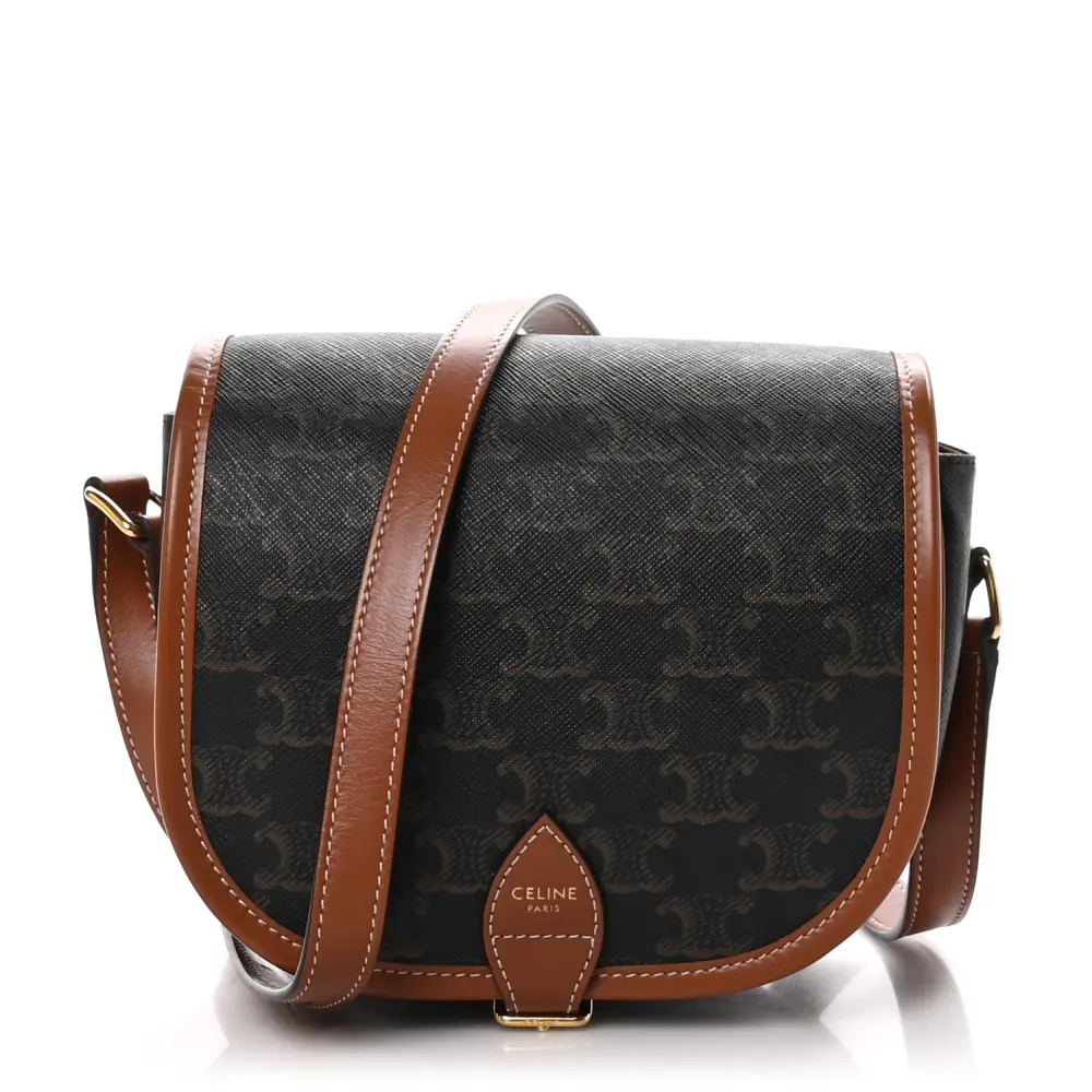 Celine Tan Triomphe Canvas Medium Folco Bag Replicas