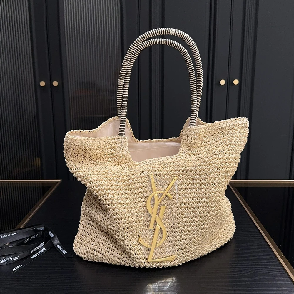 Saint Laurent YSL Straw Hand Shoulder Bag1:1High-quality  display picture 3