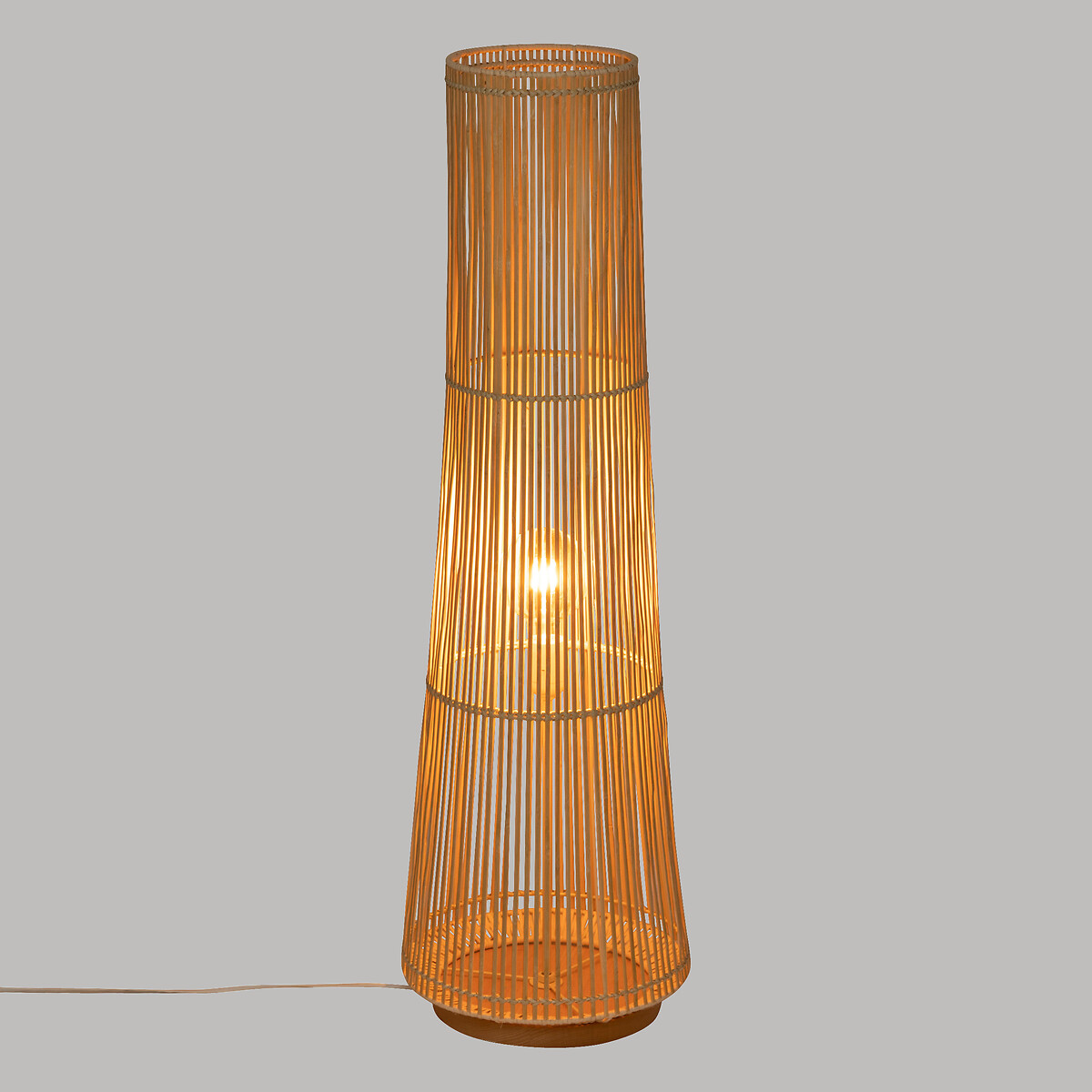 "Mahe" floor lamp Bamboo, H.100 cm