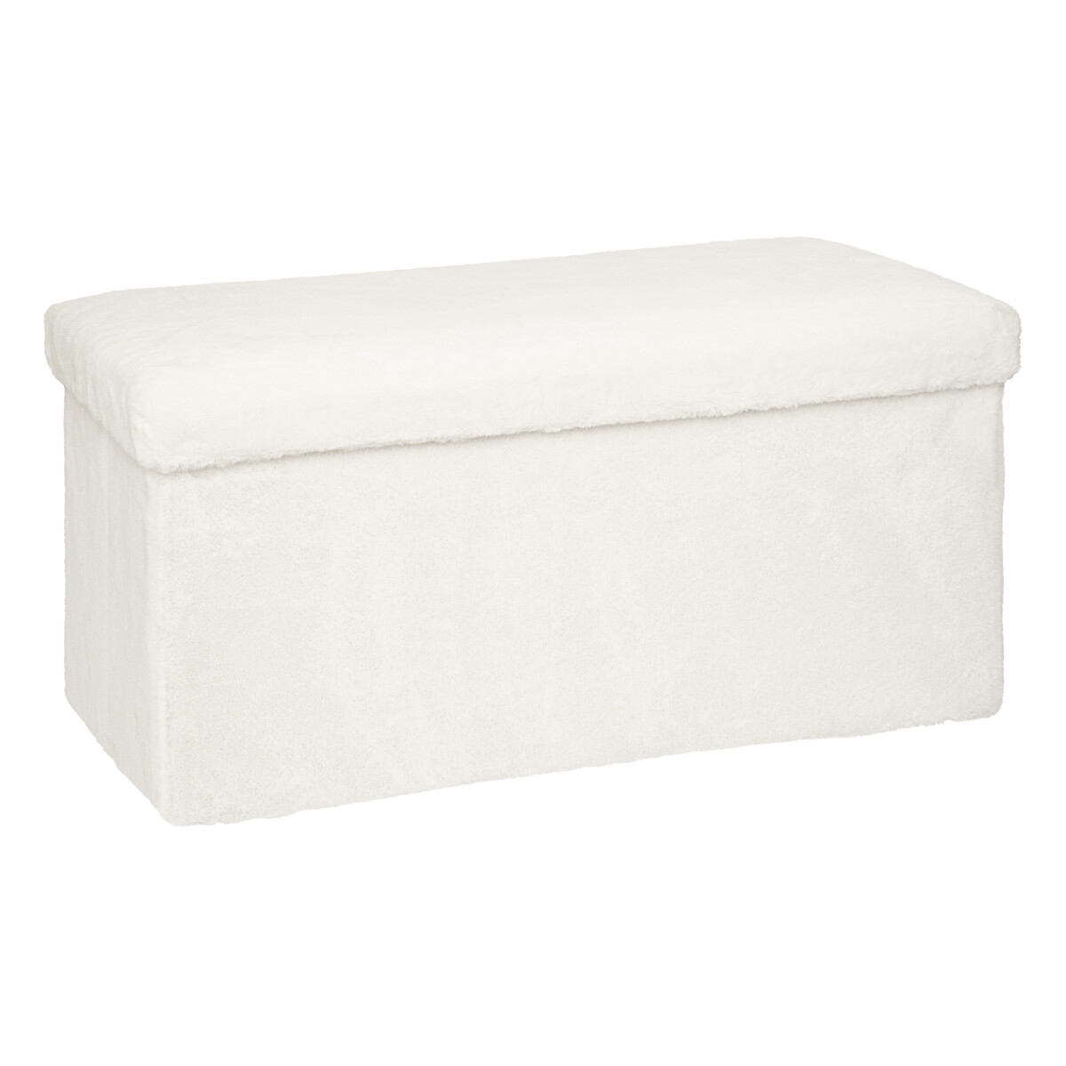 Folding pouf "Ezzio" White, 76x38 cm