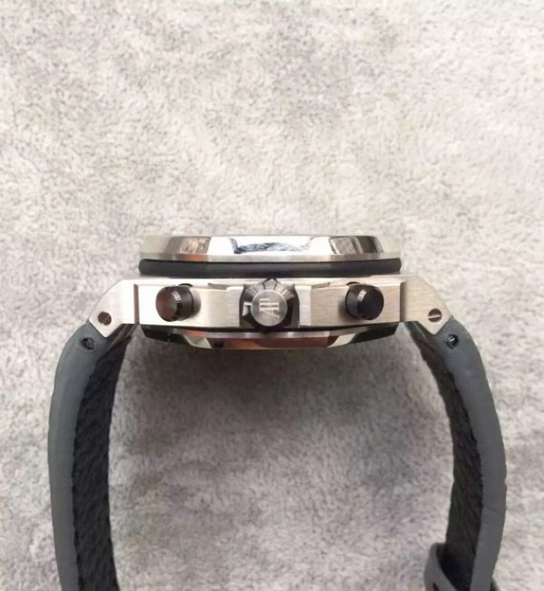 Replica Audemars Piguet JF Royal Oak Offshore Gray Theme Gray Leather Strap A3126 - Top club