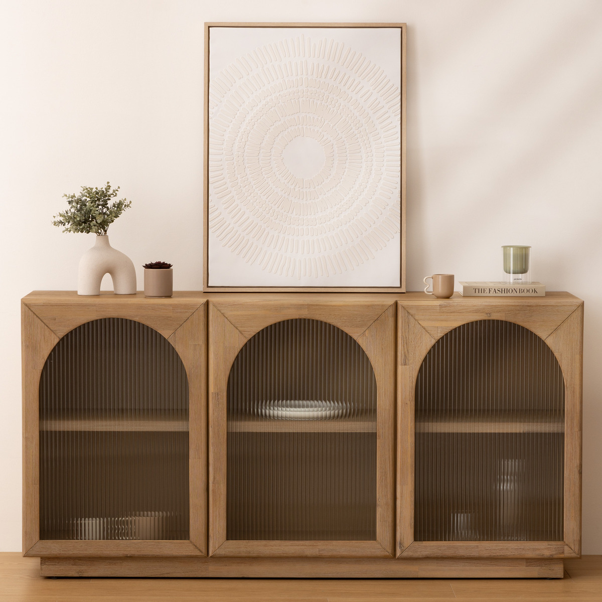 "Asy" bow vase White ceramic, H.25 cm