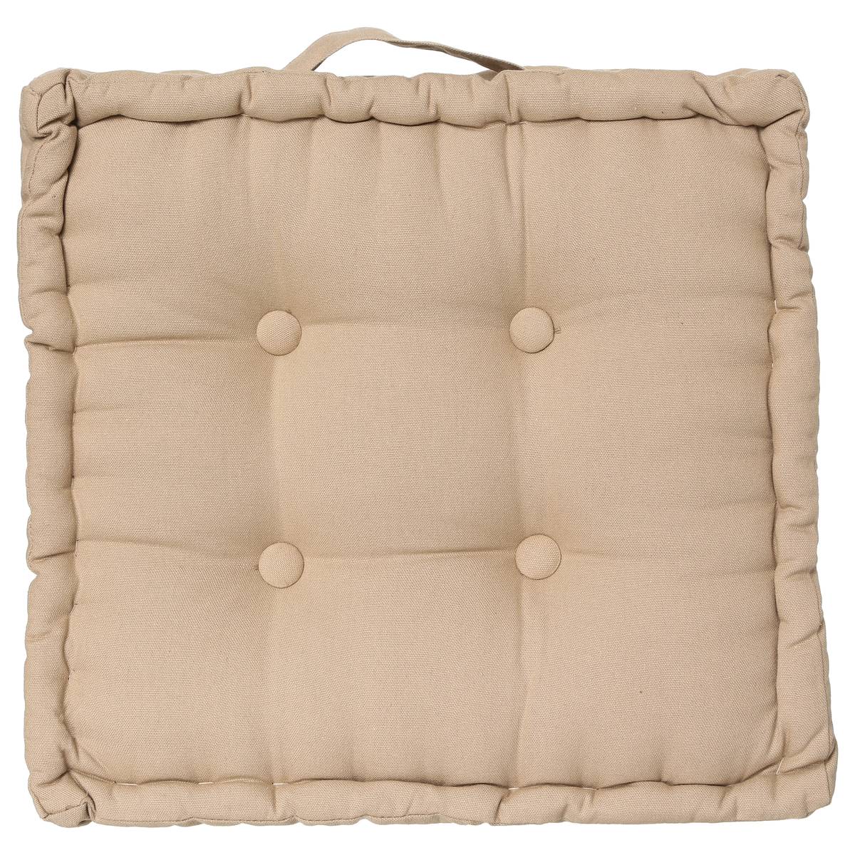 Floor cushion Beige, 40x40 cm