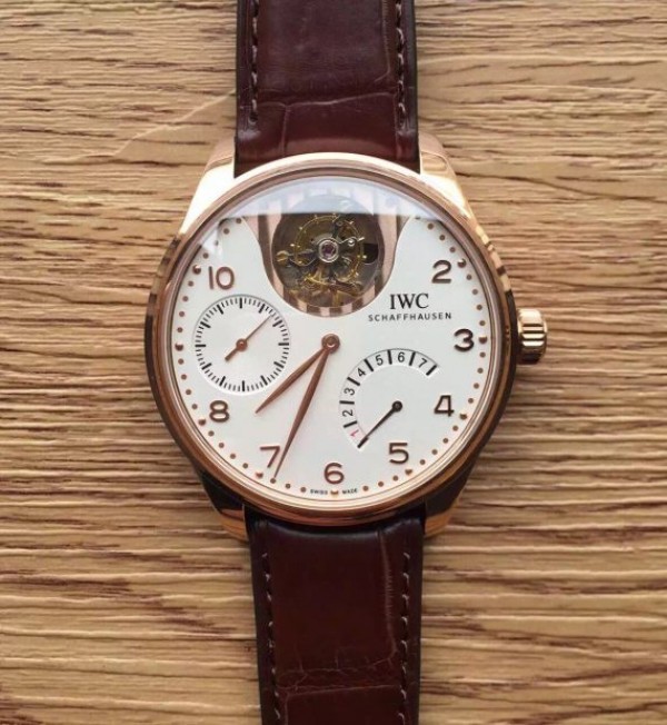 Replica IWC TF Portuguese Tourbillon IW5042 RG White Dial - Top club