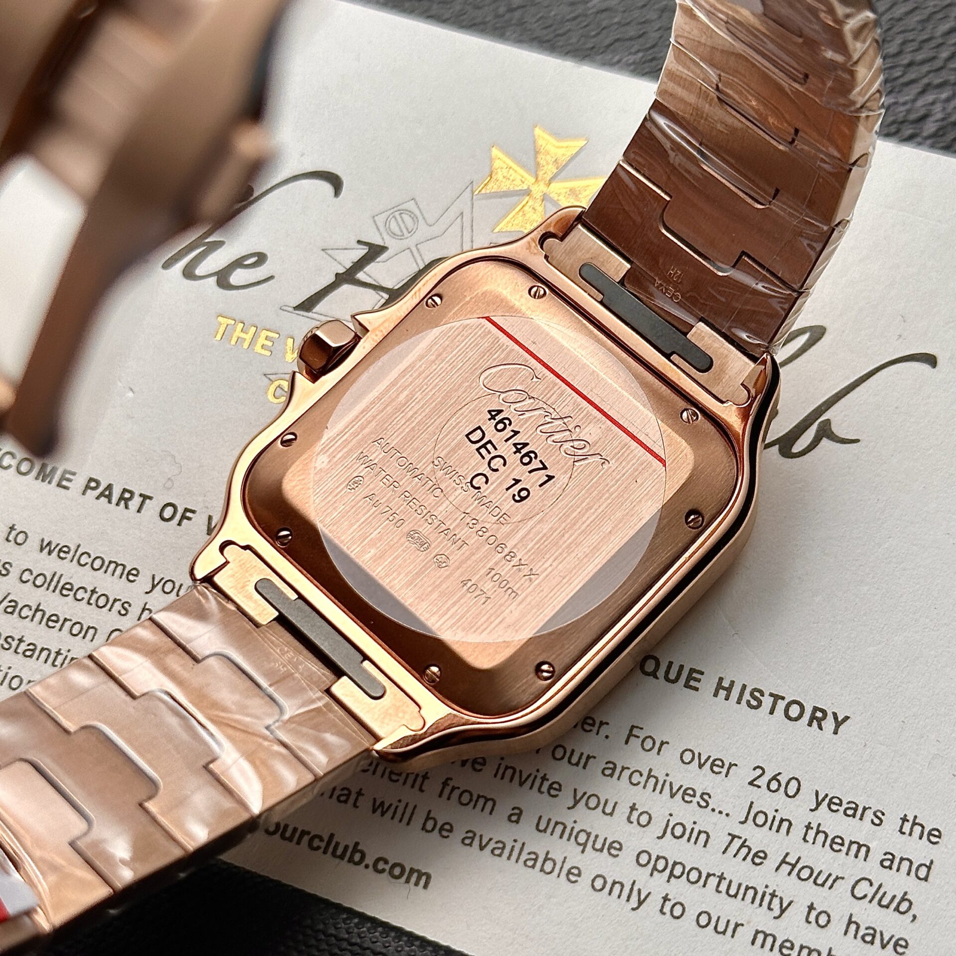 Cartier Santos Replica Watch Rose Gold BV Factory 39.8mm - Top club
