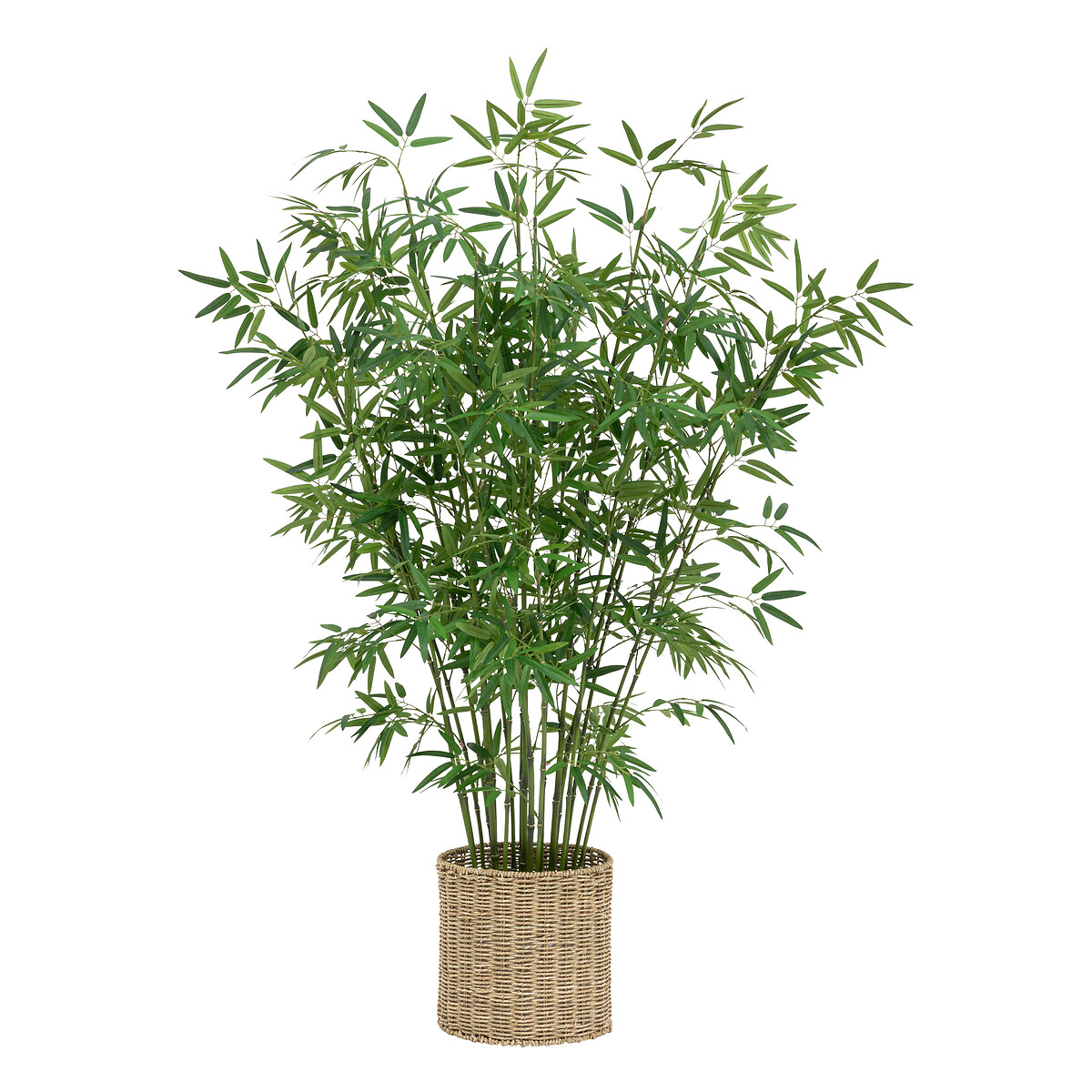 Artificial bamboo, natural pot H.150 cm