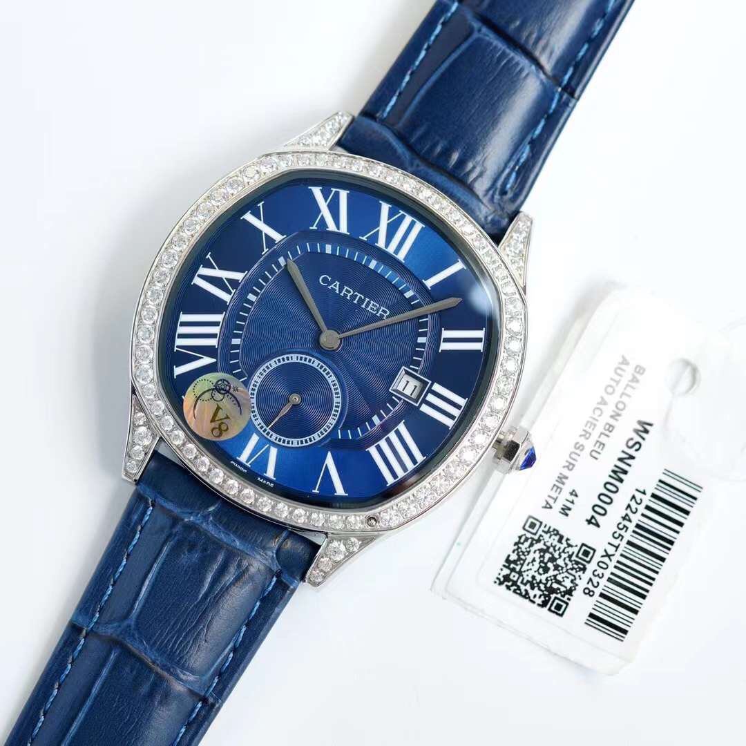 Cartier - Drive de Cartier white gold and diamonds - 40mm(1:1 replica) - Top club