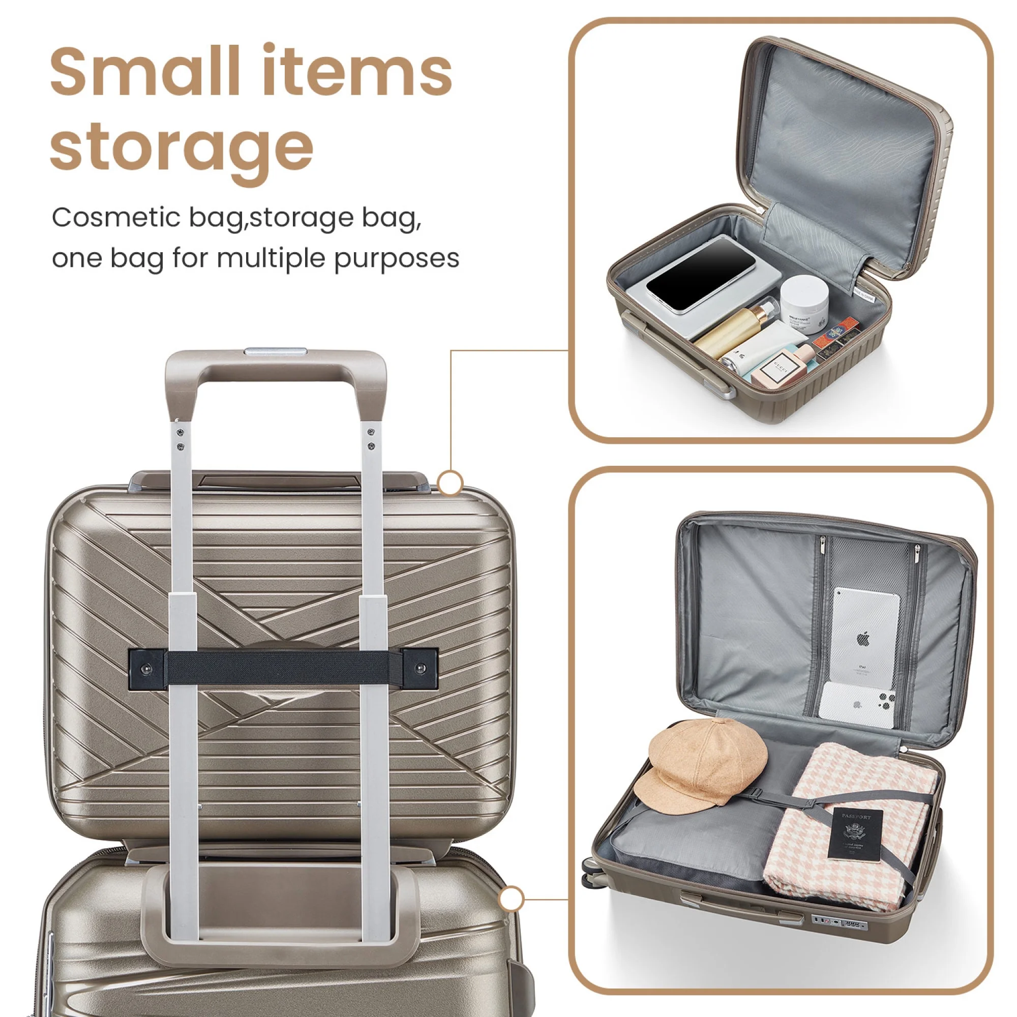Luggage 4 Piece Sets(14/20/24/28), Hard Shell Lightweight TSA Lock Carry on Expandable Suitcase with Spinner Wheels - Image 16
