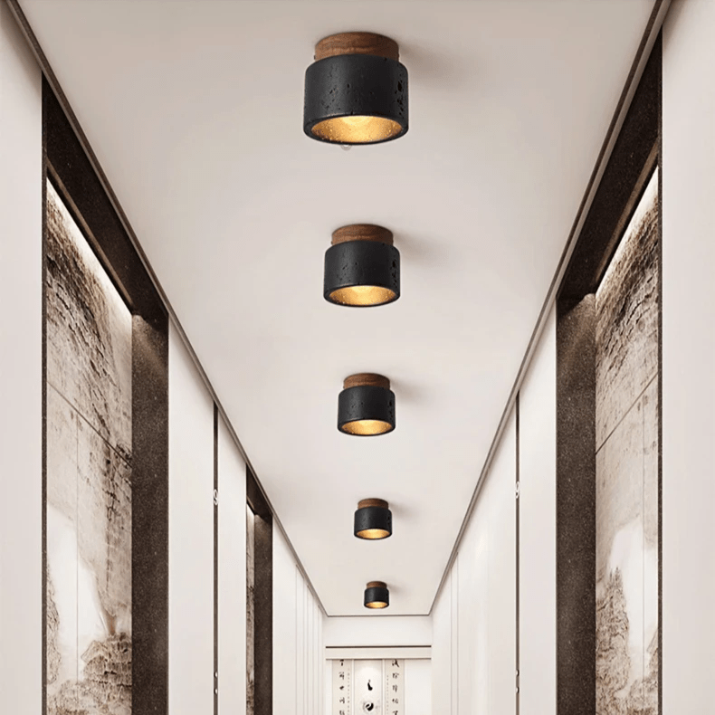 NatuurLicht – Stenen Plafondlamp – Stijlvolle Harmonie tussen Natuur en Design
