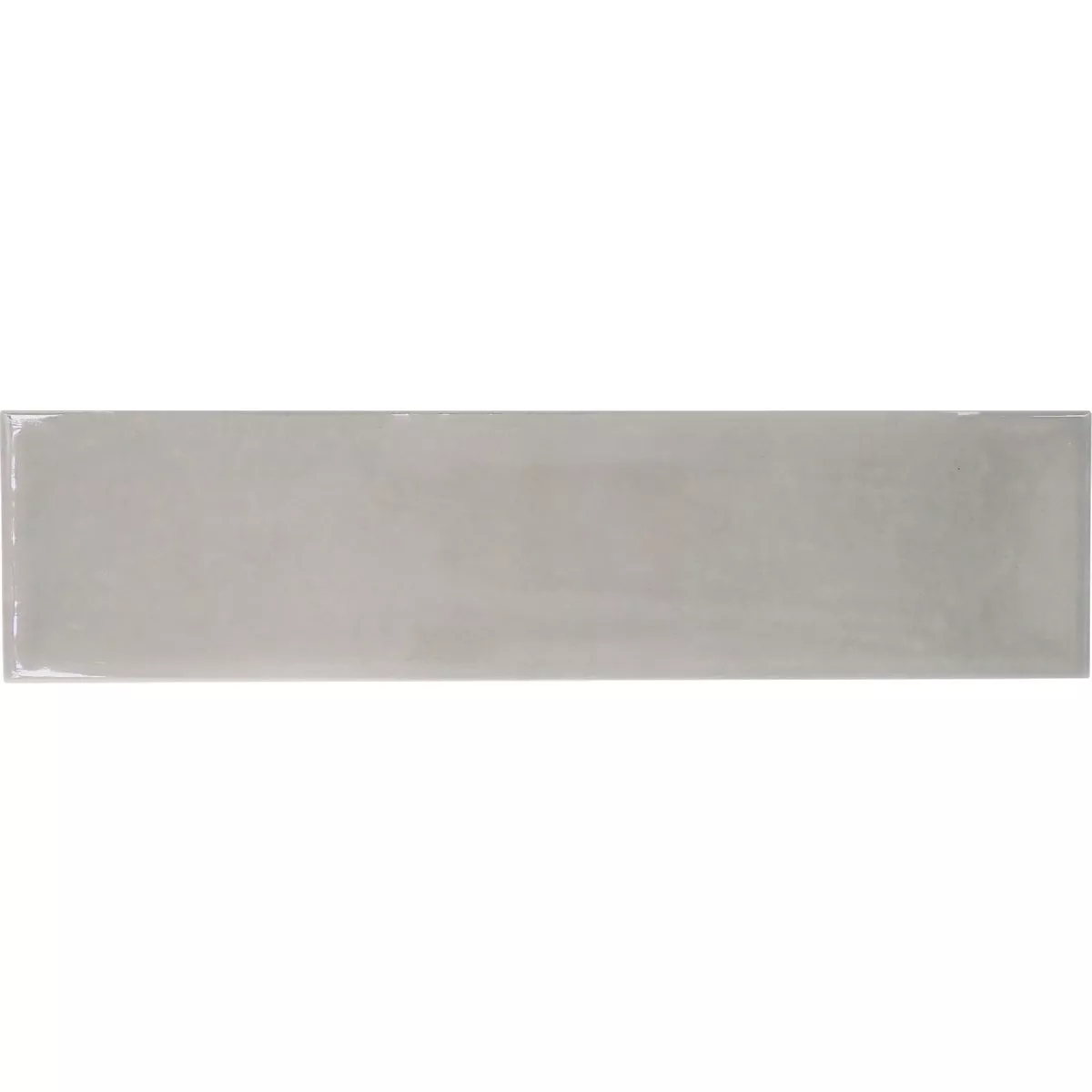 Emser Raku 3 In. x 12 In. Glossy Silver Ceramic Wall Tile with Hand Glazed Inverted Visual (6.29 Sq. Ft./Case)
