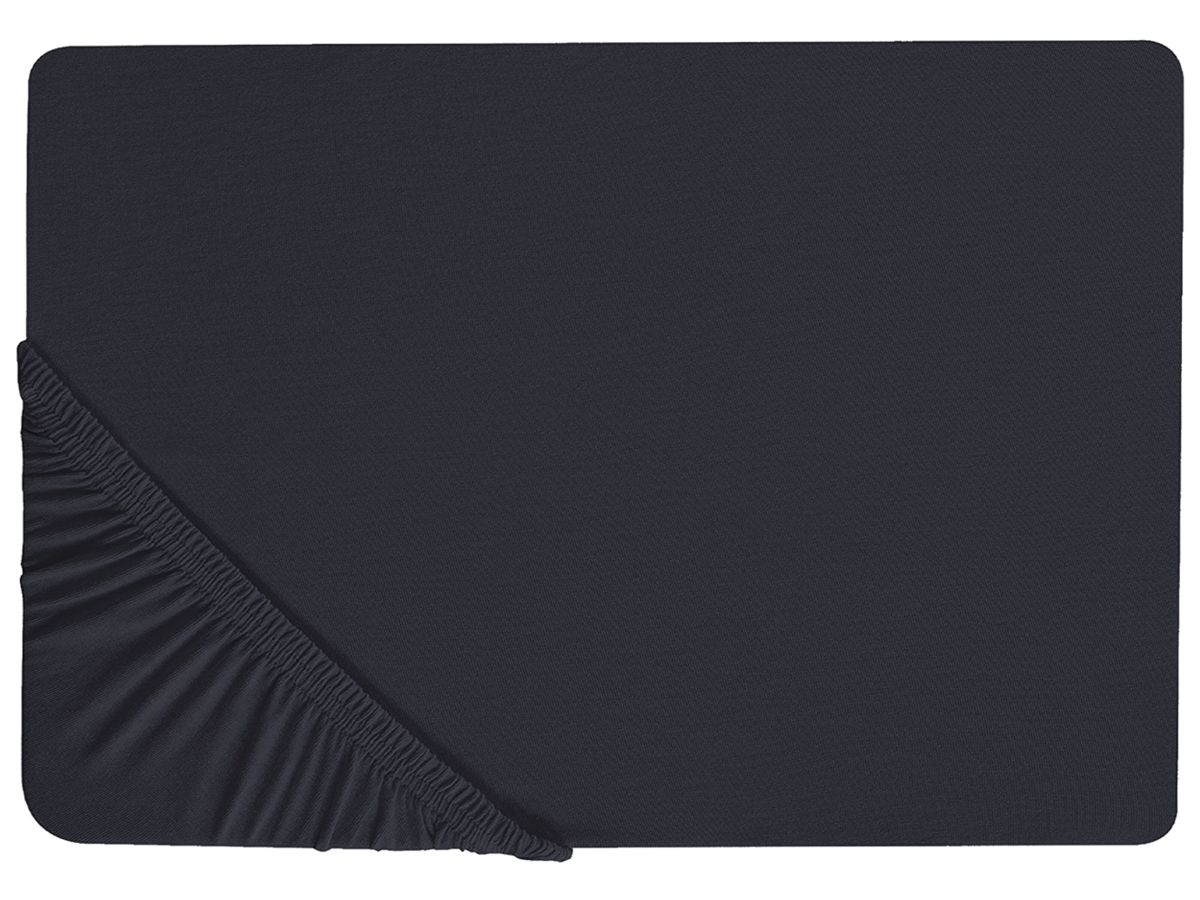 Fitted Sheet JANBU Cotton 200 x 200 cm Black