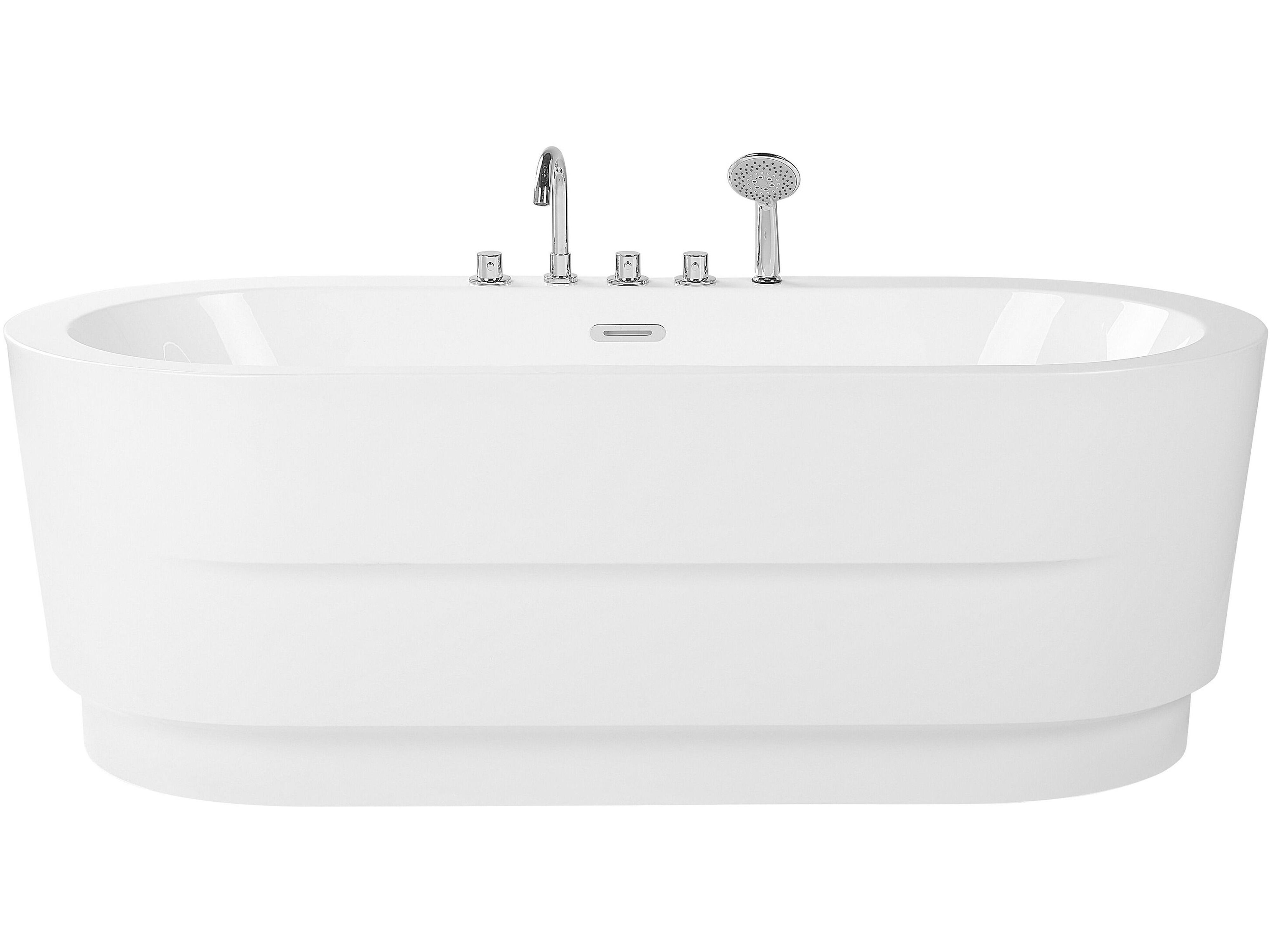 Freestanding Bathtub EMPRESA with Fixtures 1700 x 800 mm White