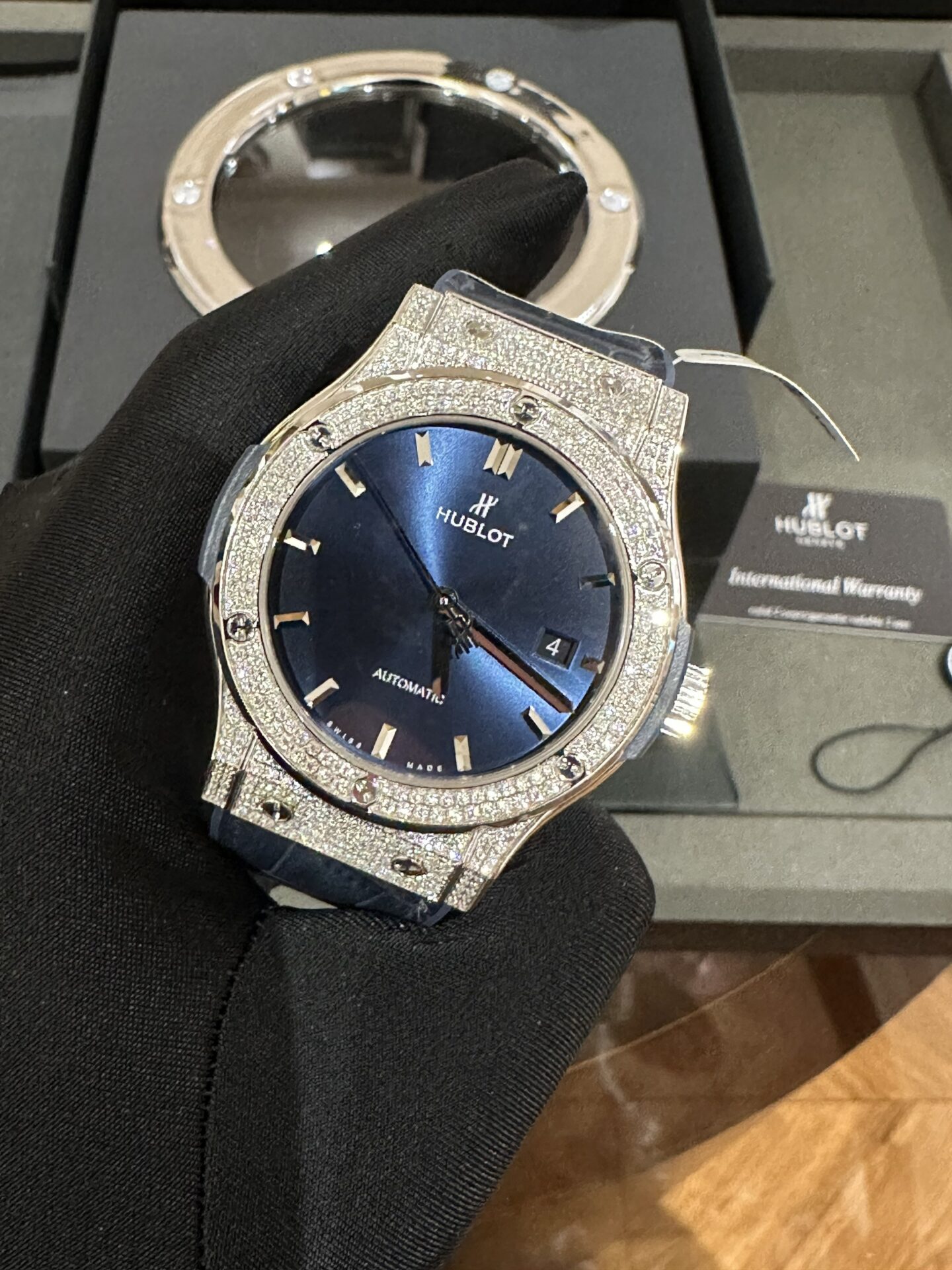 Hublot Replica 11 Watch Classic Fusion Blue Moissanite Diamond 42mm - Top club