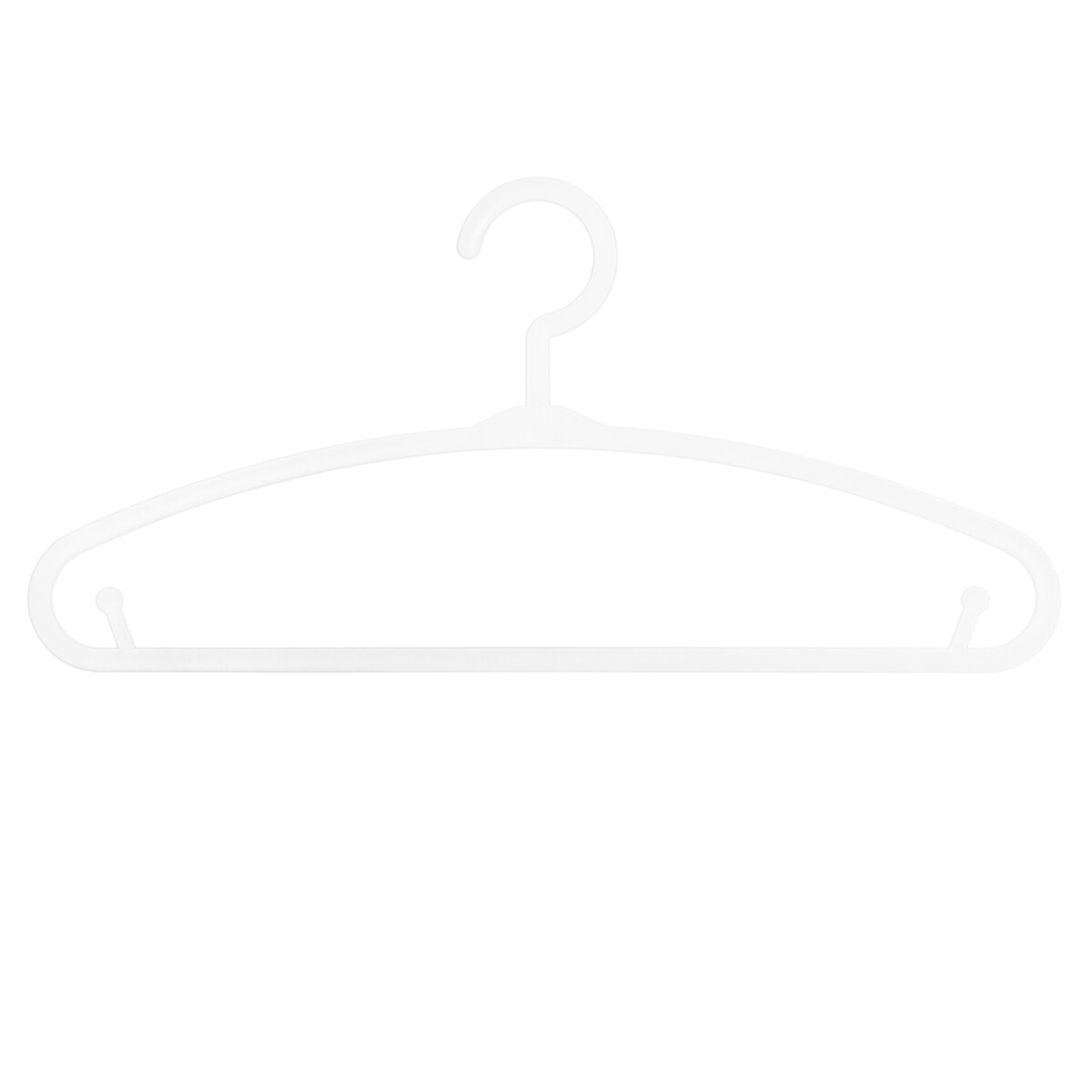 Set of 6 kids hangers White, Plastic