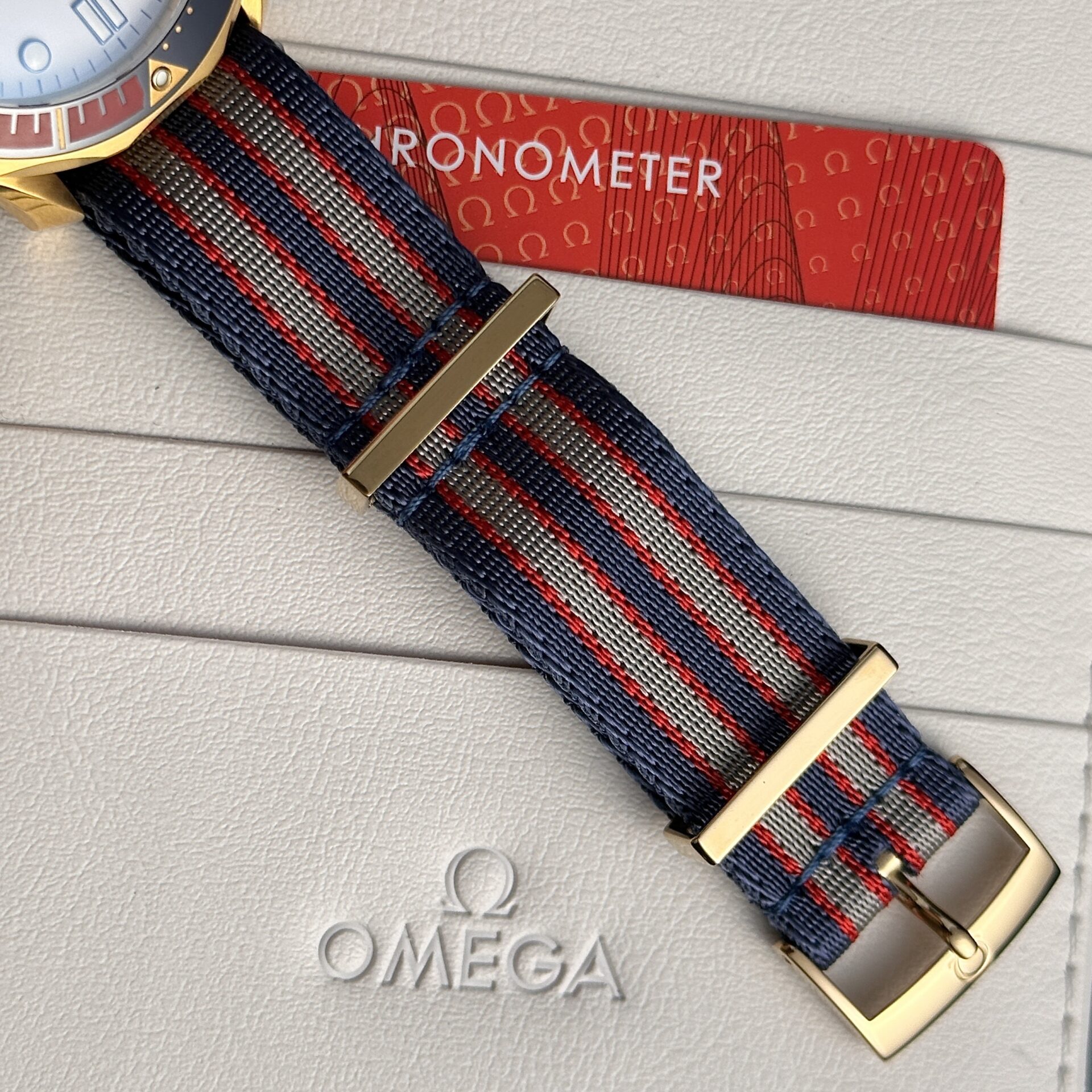 Omega Replica Watch Seamaster Diver 300M 007 Edition Nato Fabric Strap 42mm - Top club
