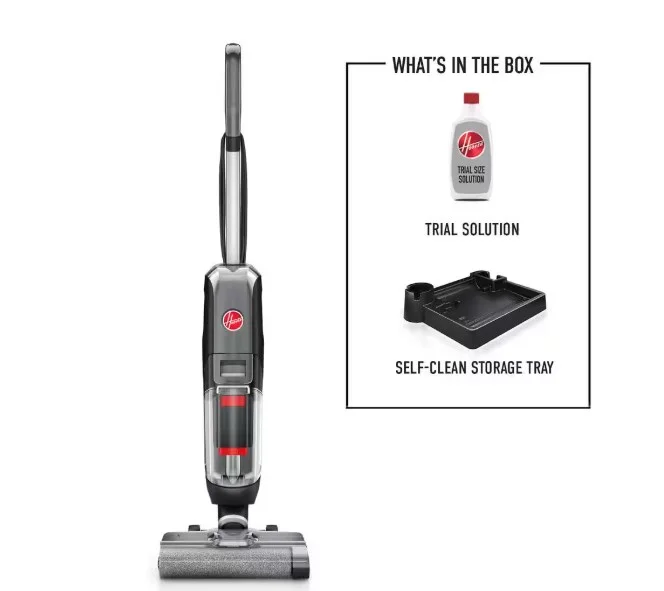 Streamline Corded Wet/Dry Hard Floor Cleaner and Vacuum Cleaner with Self Cleaning System for Sealed Hard Floors, Black