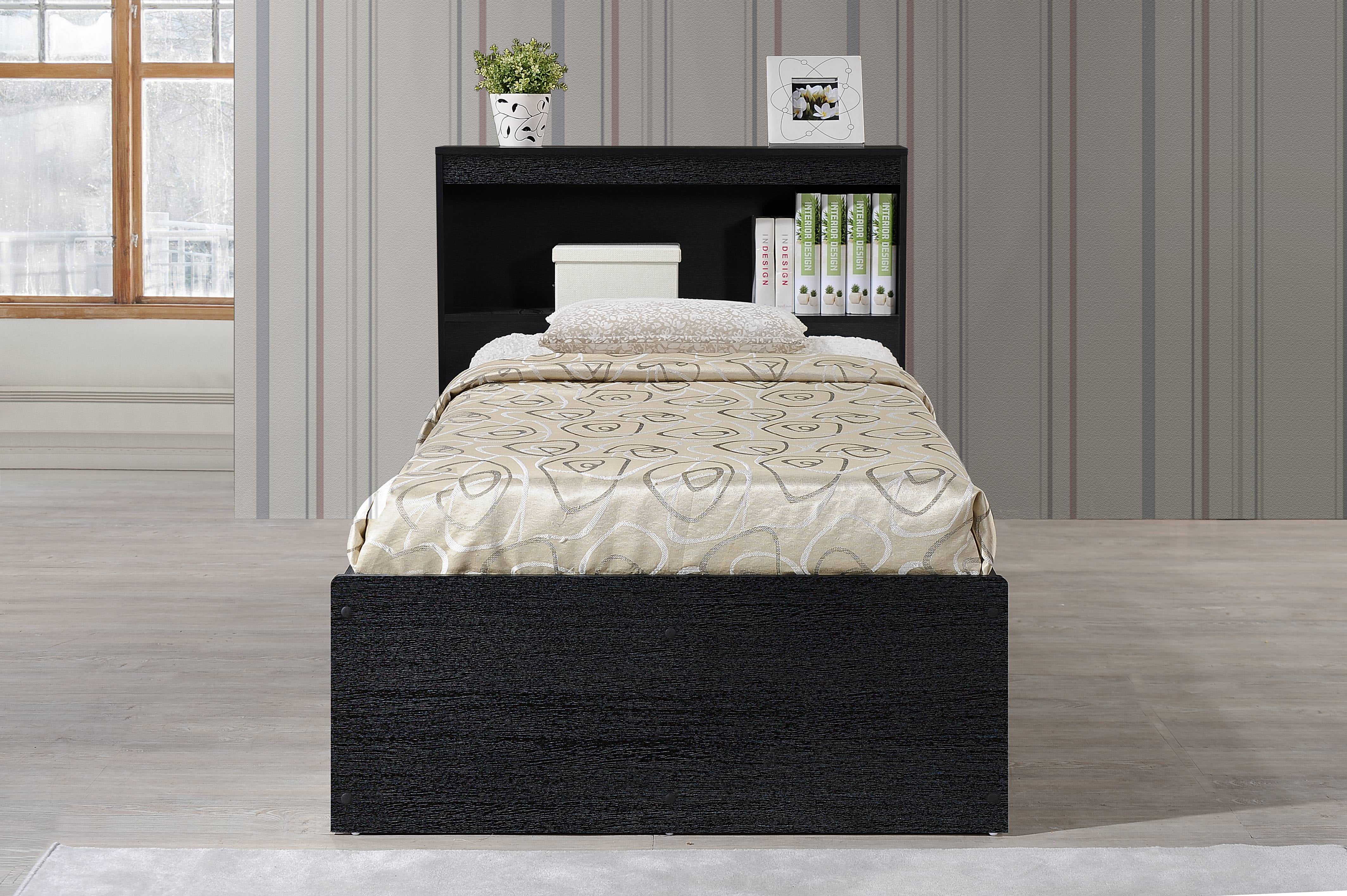 Hodedah Twin-Size Captain Bed with 3-Drawers and Headboard in White - Image 29