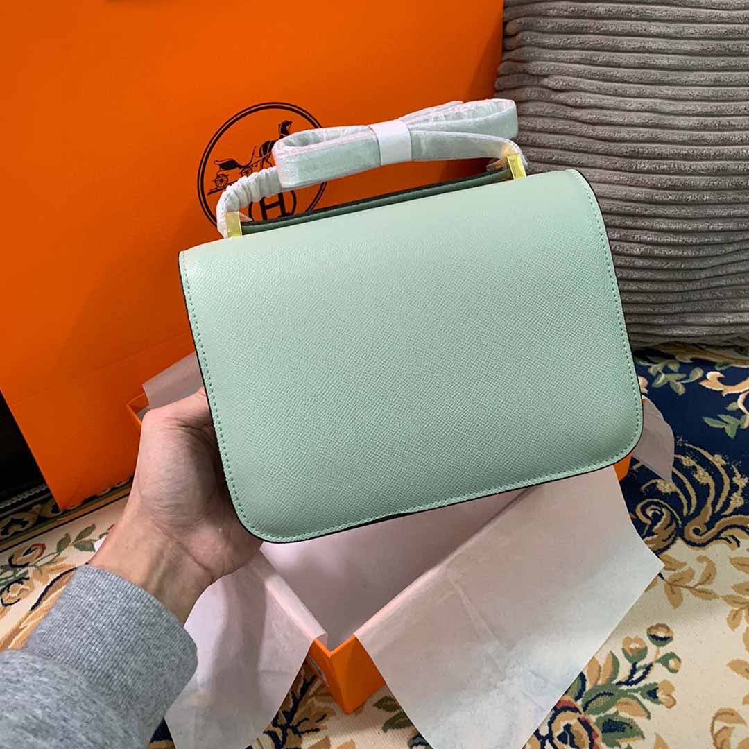 Replica Hermes Aaa-Constance Handbag 24Cm 19Cm Black/White/Pink1:1High-quality replica