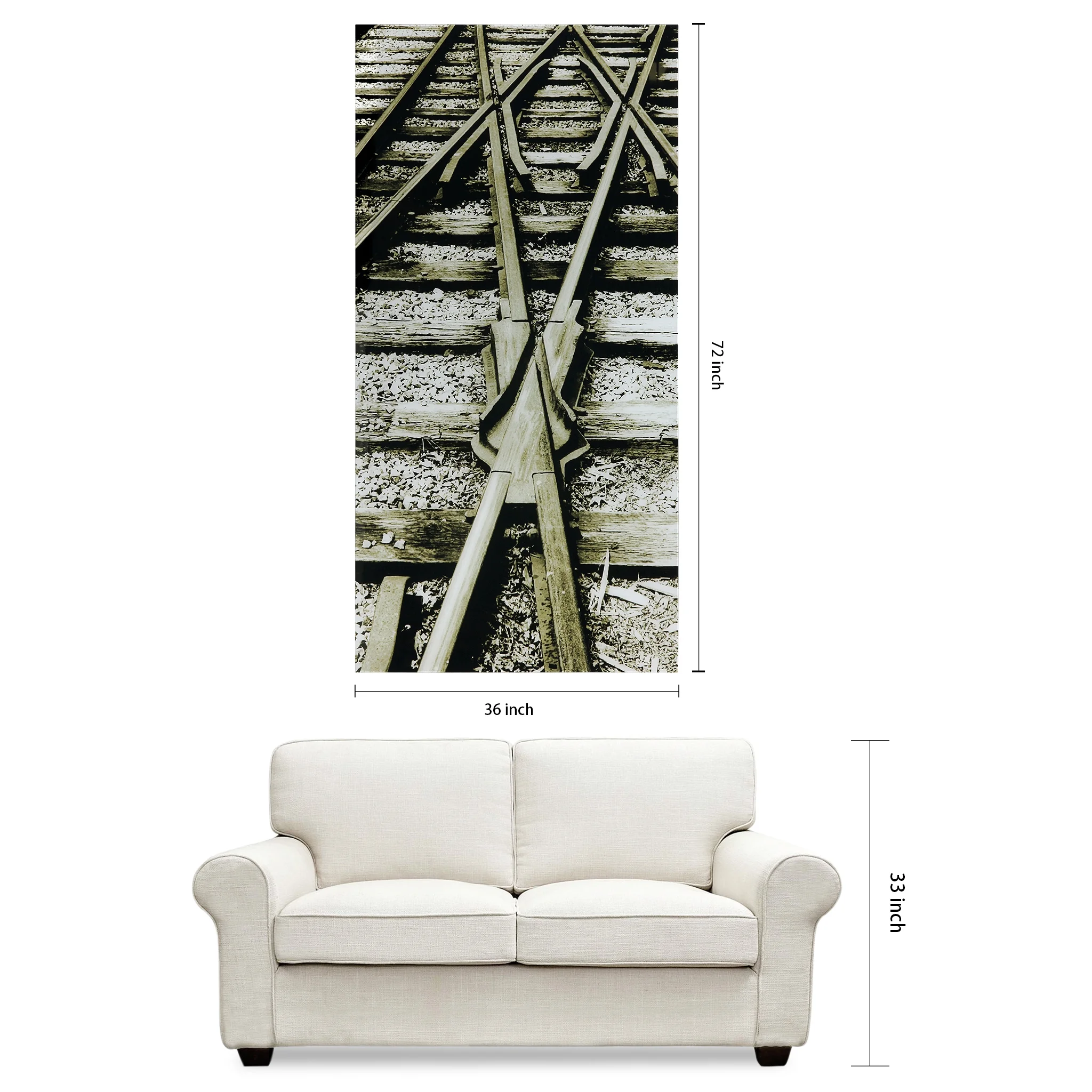 Empire Art Direct Blue Splash Frameless Free Floating Tempered Glass Panel Graphic Wall Art, 72" x 36", Ready to Hang - Image 94