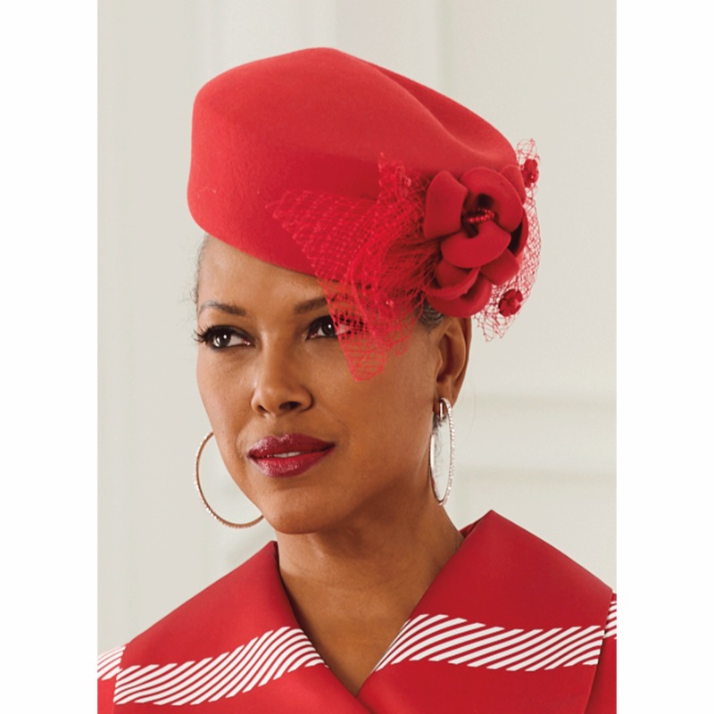 Ora Flower Pillbox - MIDNIGHT VELVET CATALOG