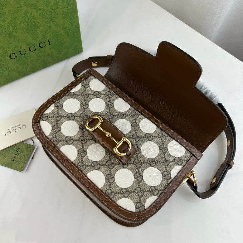 Replica Gucci Horsebit 1955 Shoulder Bag With Geometric Print 6022041:1High-quality replica