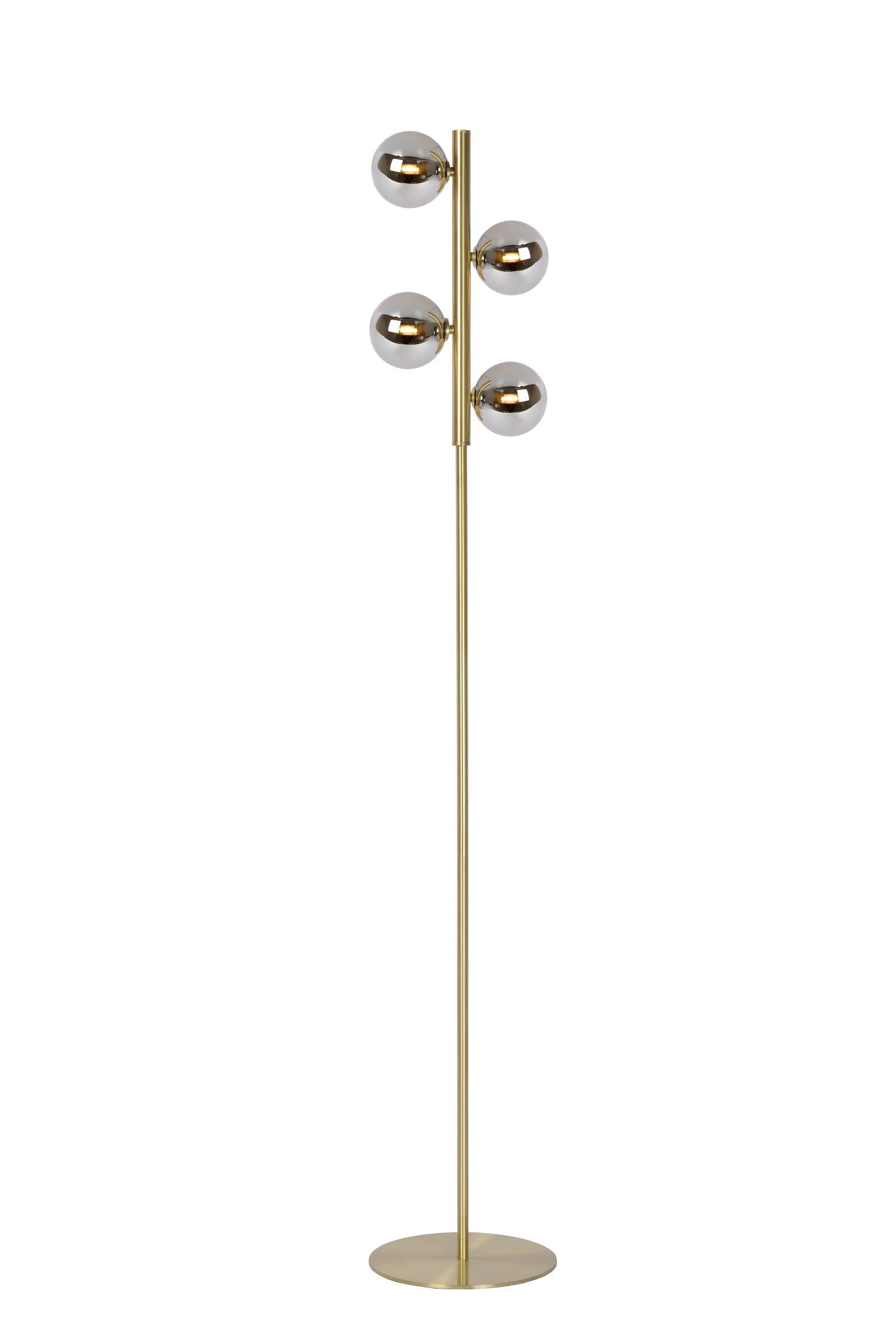 Lucide TYCHO Vloerlamp - Mat Goud   Messing