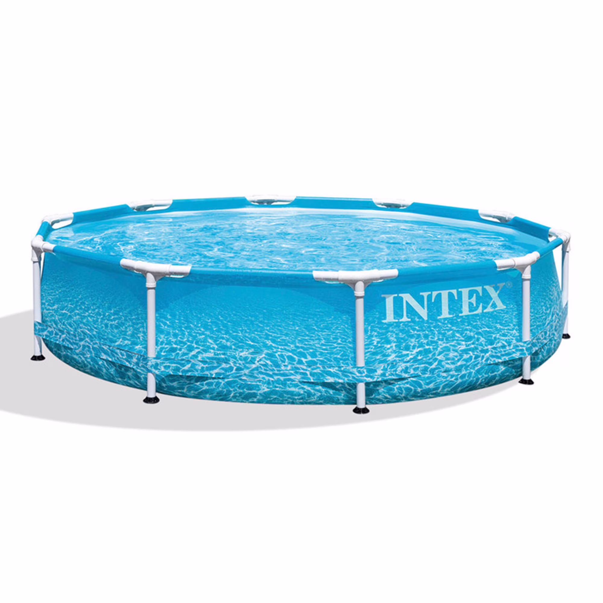 INTEX Round Metal Frame 10ft x 30in Above Ground Swimming Pool Set, Blue - Image 3