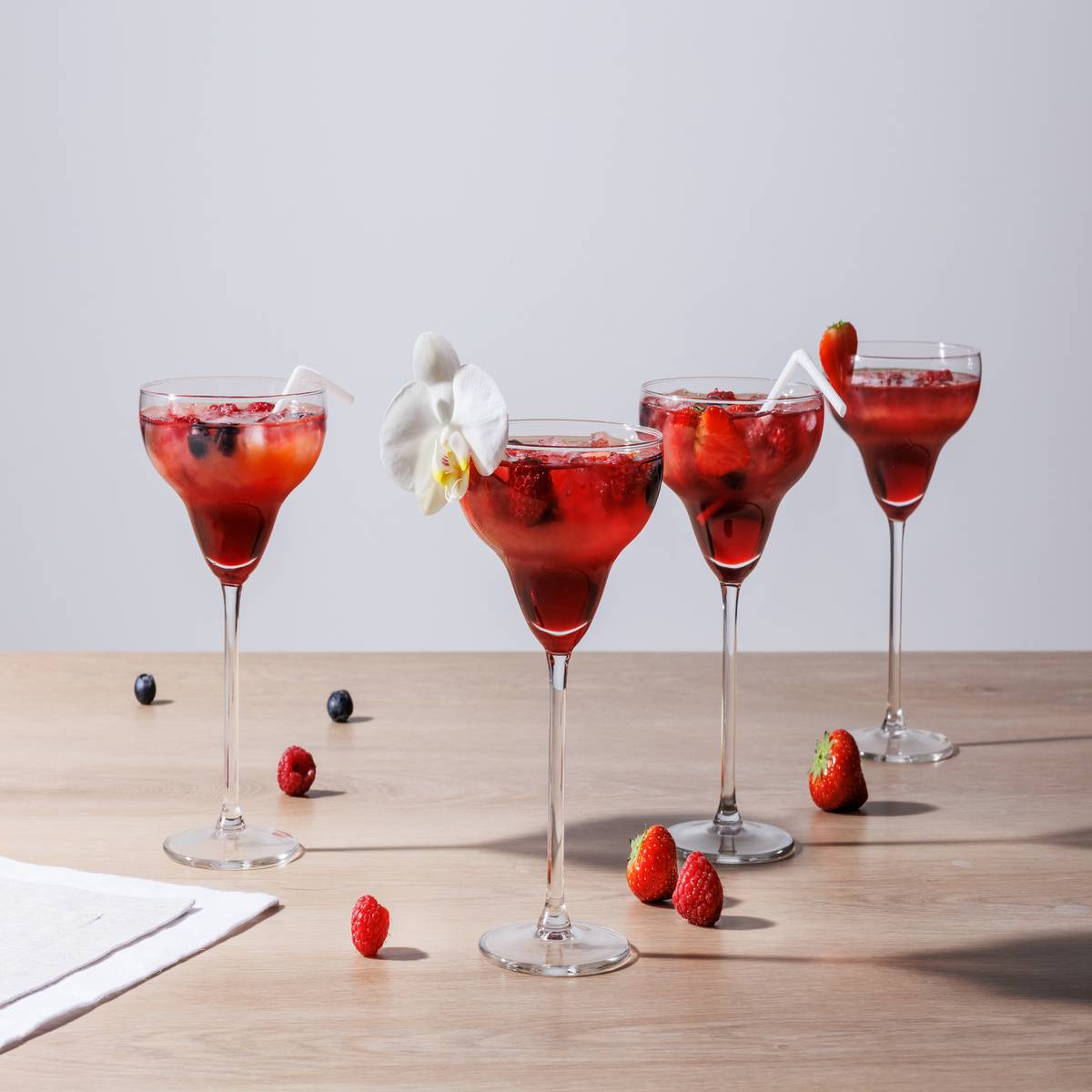 Set of 4 "Margarita" margarita glasses 300 ml, Transparent