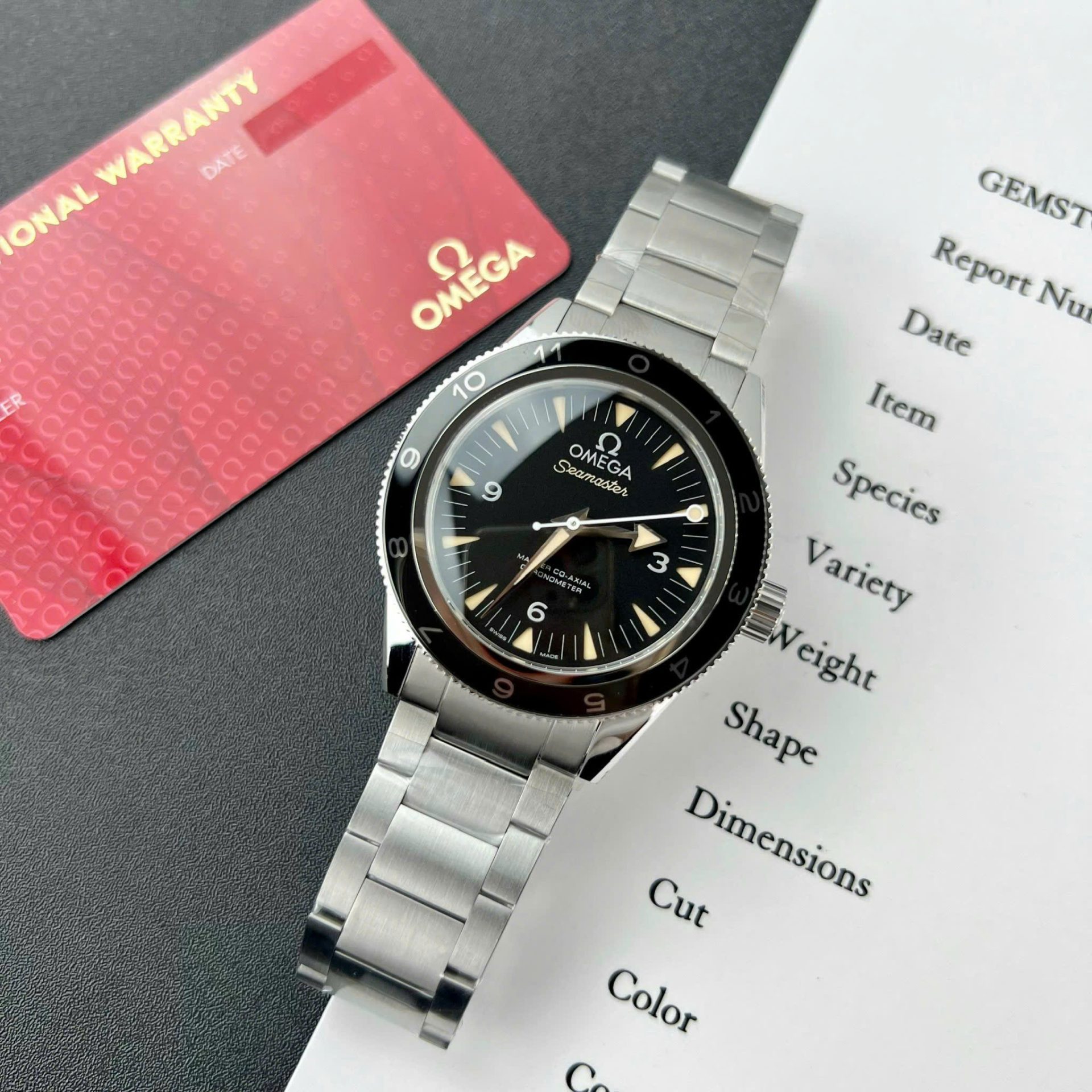 Omega Seamaster 300 Co-Axial Master Chronometer Black Dial Replica Watch VSF 41mm - Elite Watch Atelier