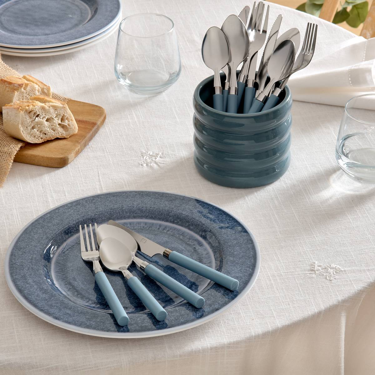 Cutlery Set "Elsa" Dolomite, Blue