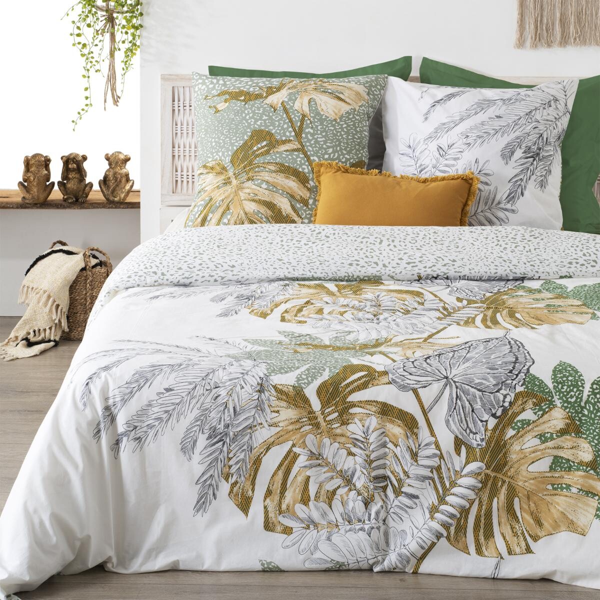 Bed linen set "Monstera" 240x220 cm