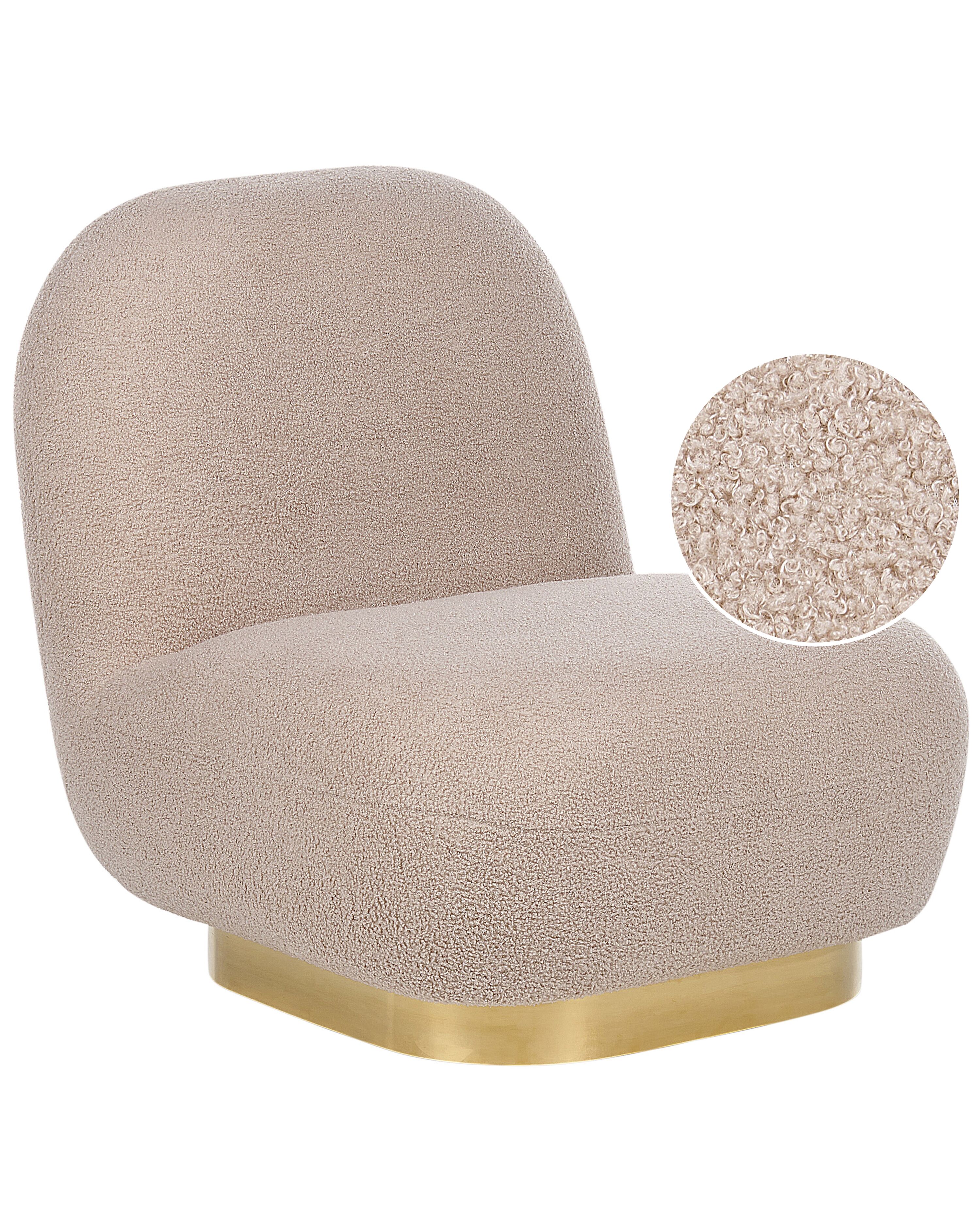 Armchair LOVIISA Boucle Beige
