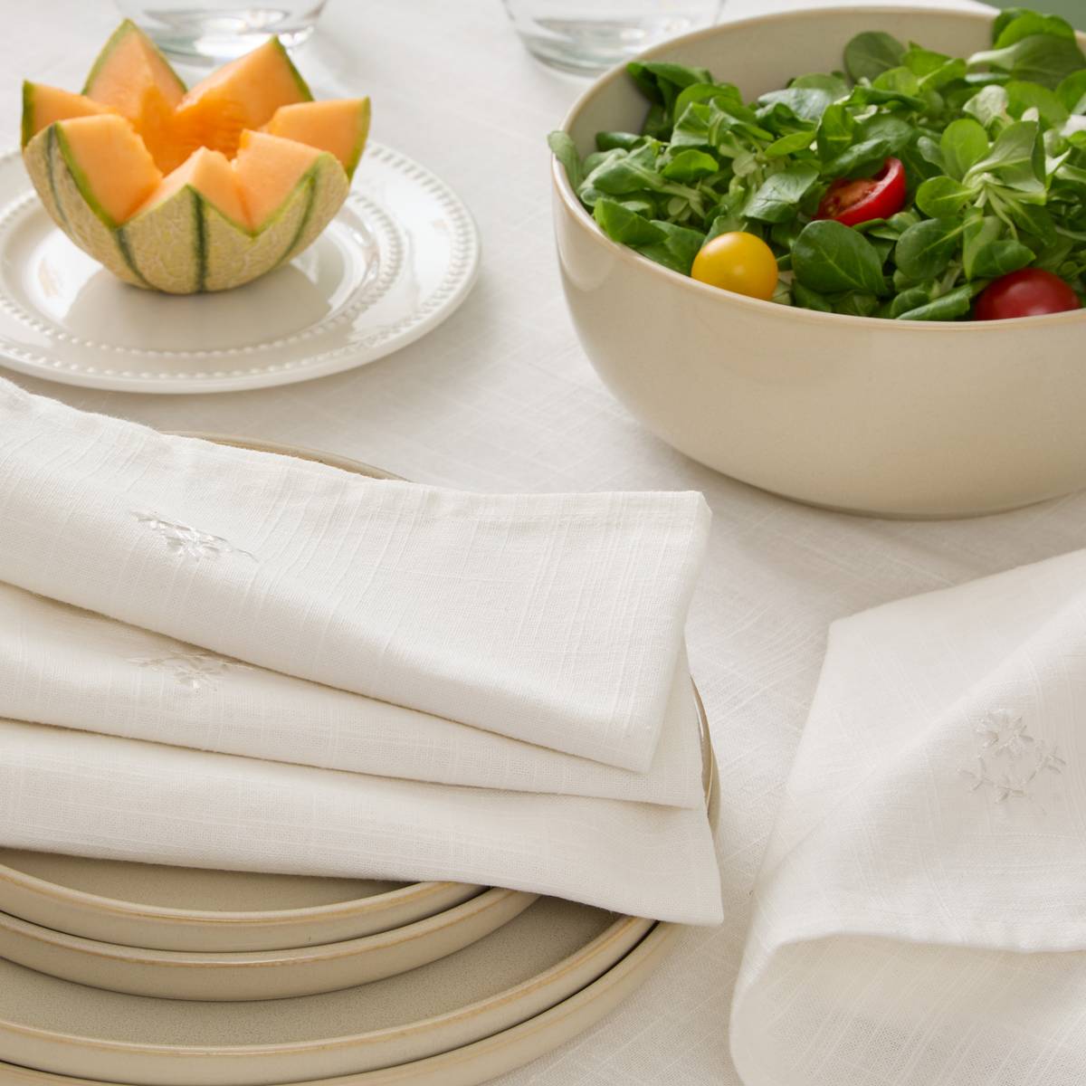 Set of 4 "Joy" napkins White, 180 g/m2, 40x40 cm