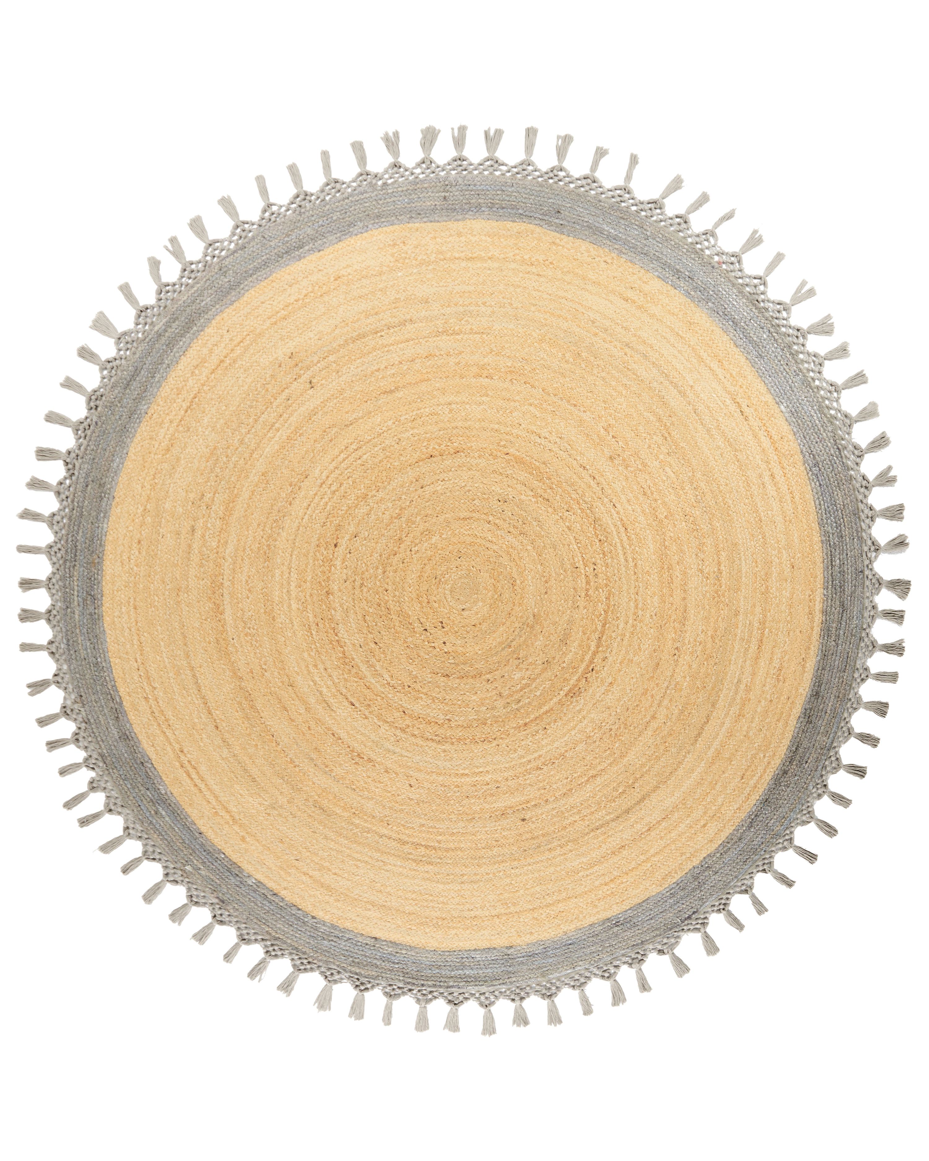 Rug MARTS Grey ø 200 cm Jute